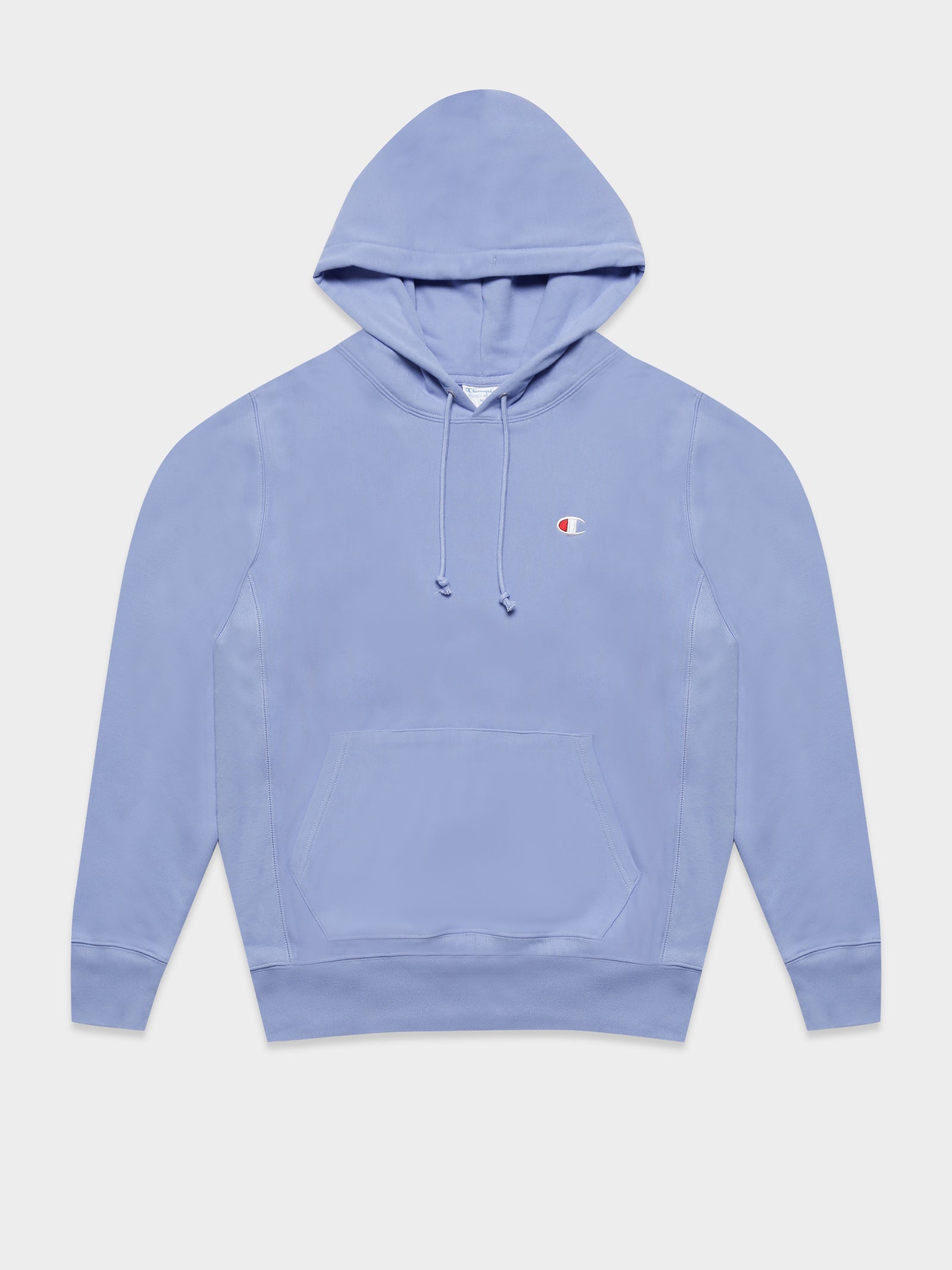 Reverse Weave Hoodie in Charming Blue