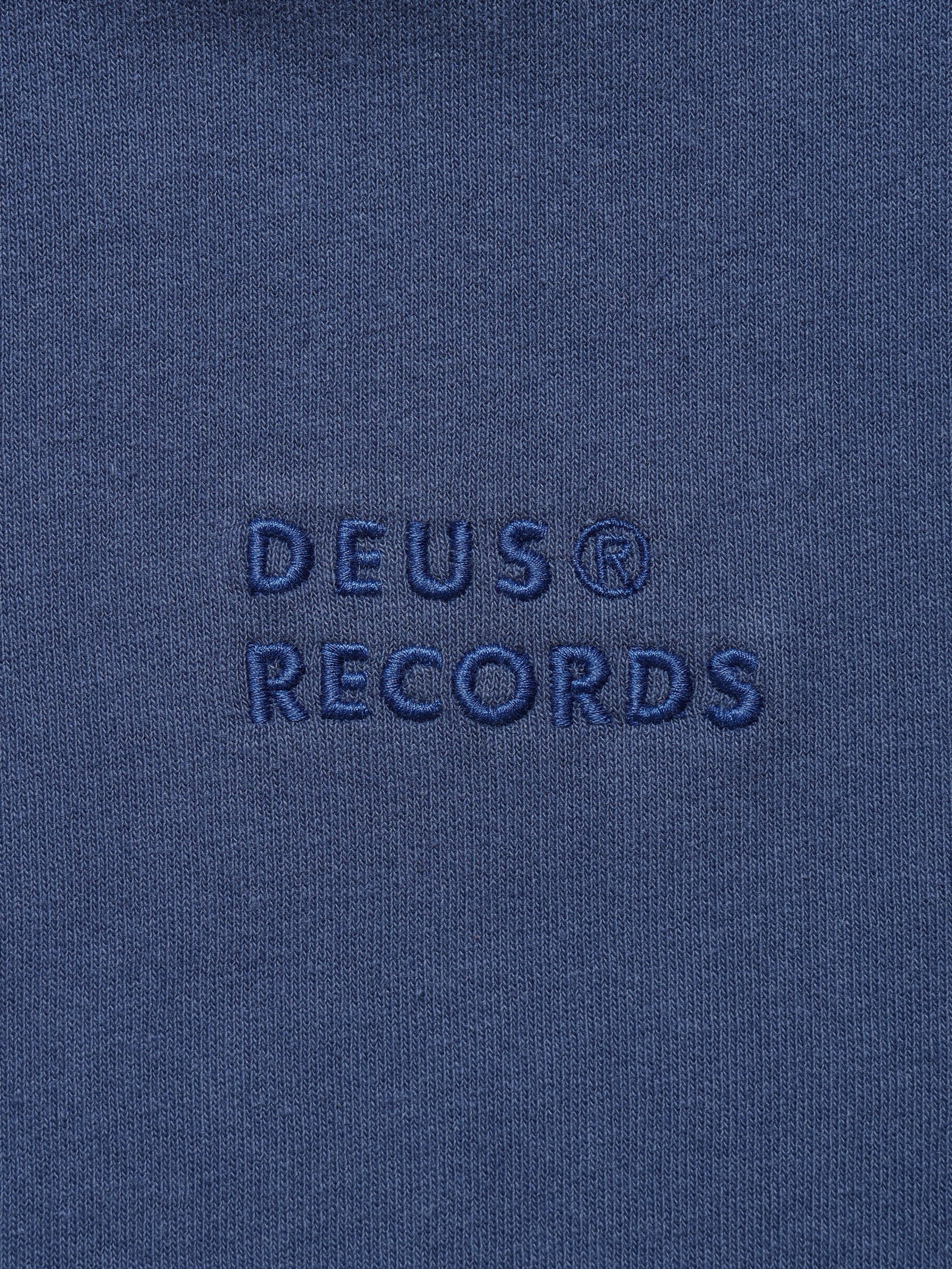 Deus Records All Caps T-Shirt in Light Blue