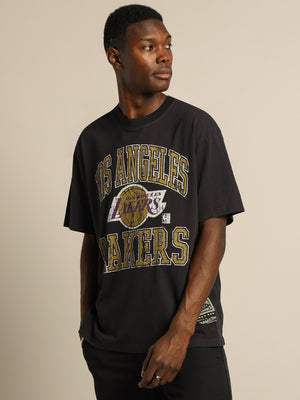 LA Lakers Vintage Championship T-Shirt in Faded Purple - Glue Store