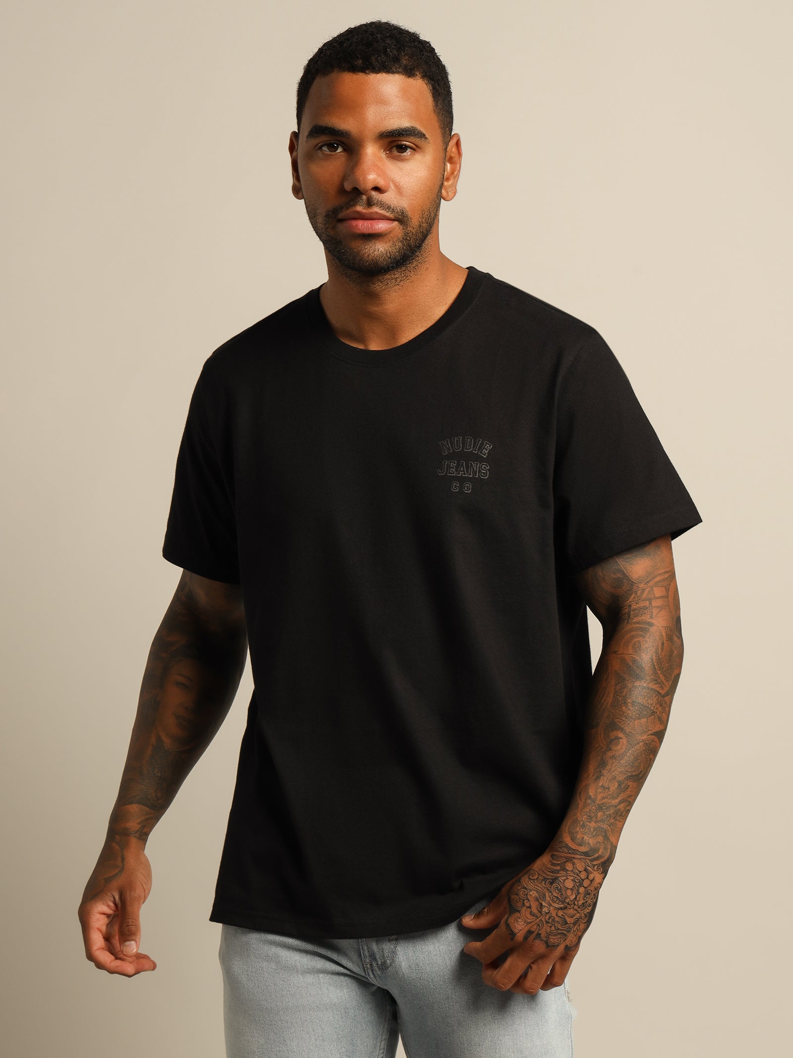 Roy Logo T-Shirt in Black - Glue Store