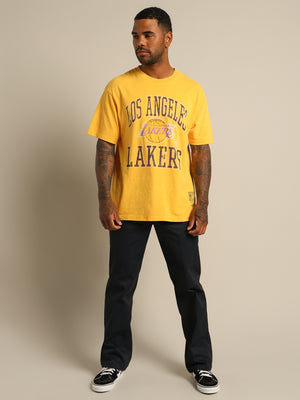 LA Lakers Vintage T-Shirt in Black - Glue Store