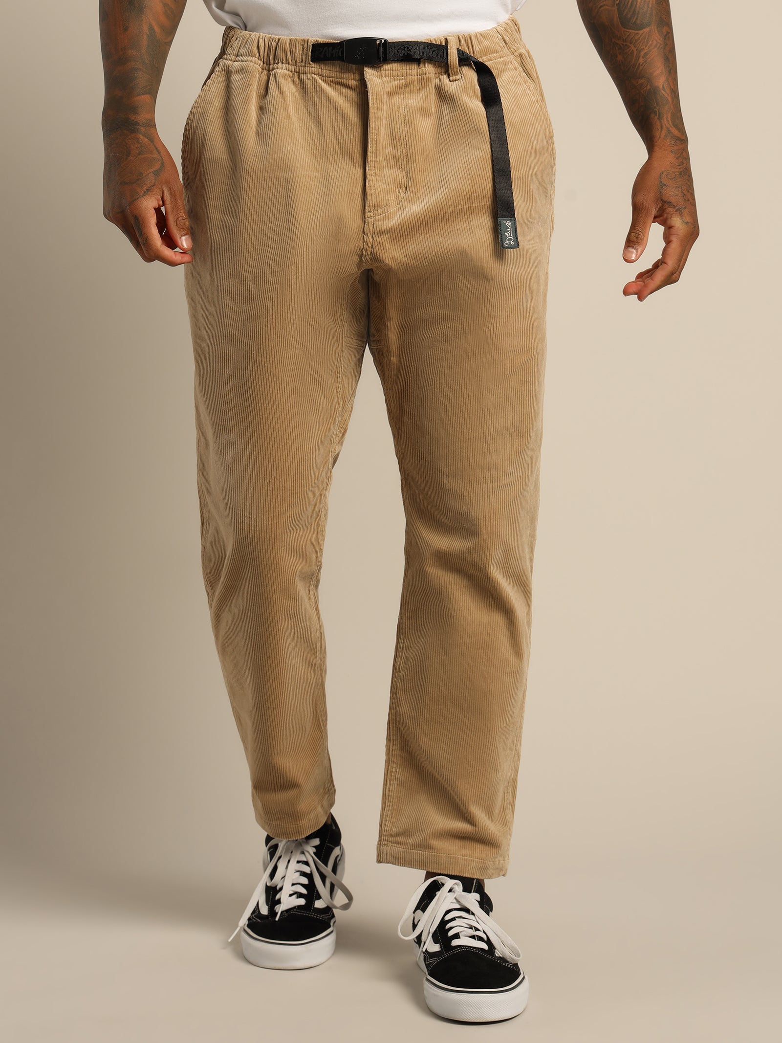 Gramicci x Deus Long Cord Pants in Beige