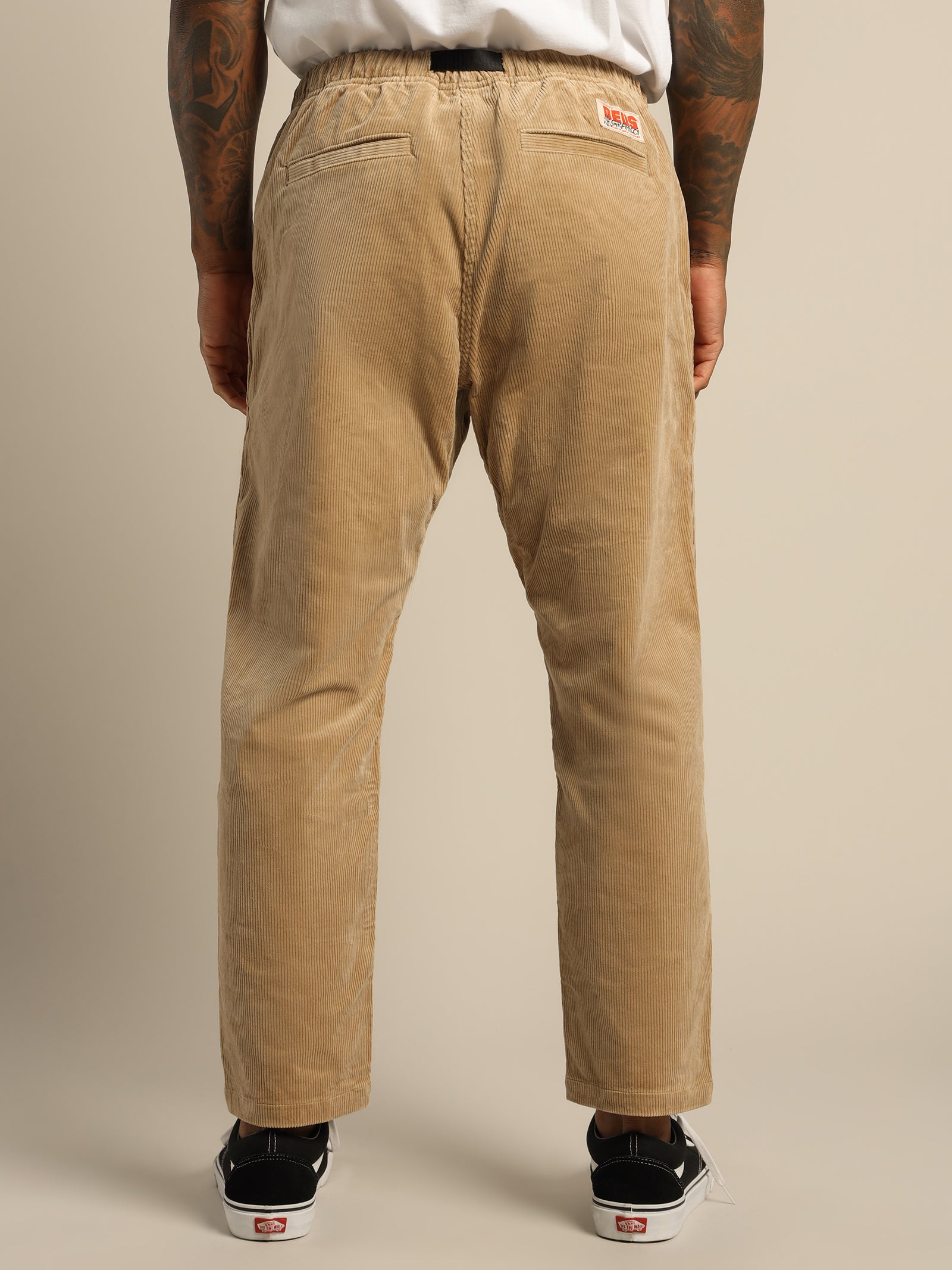 Gramicci x Deus Long Cord Pants in Beige