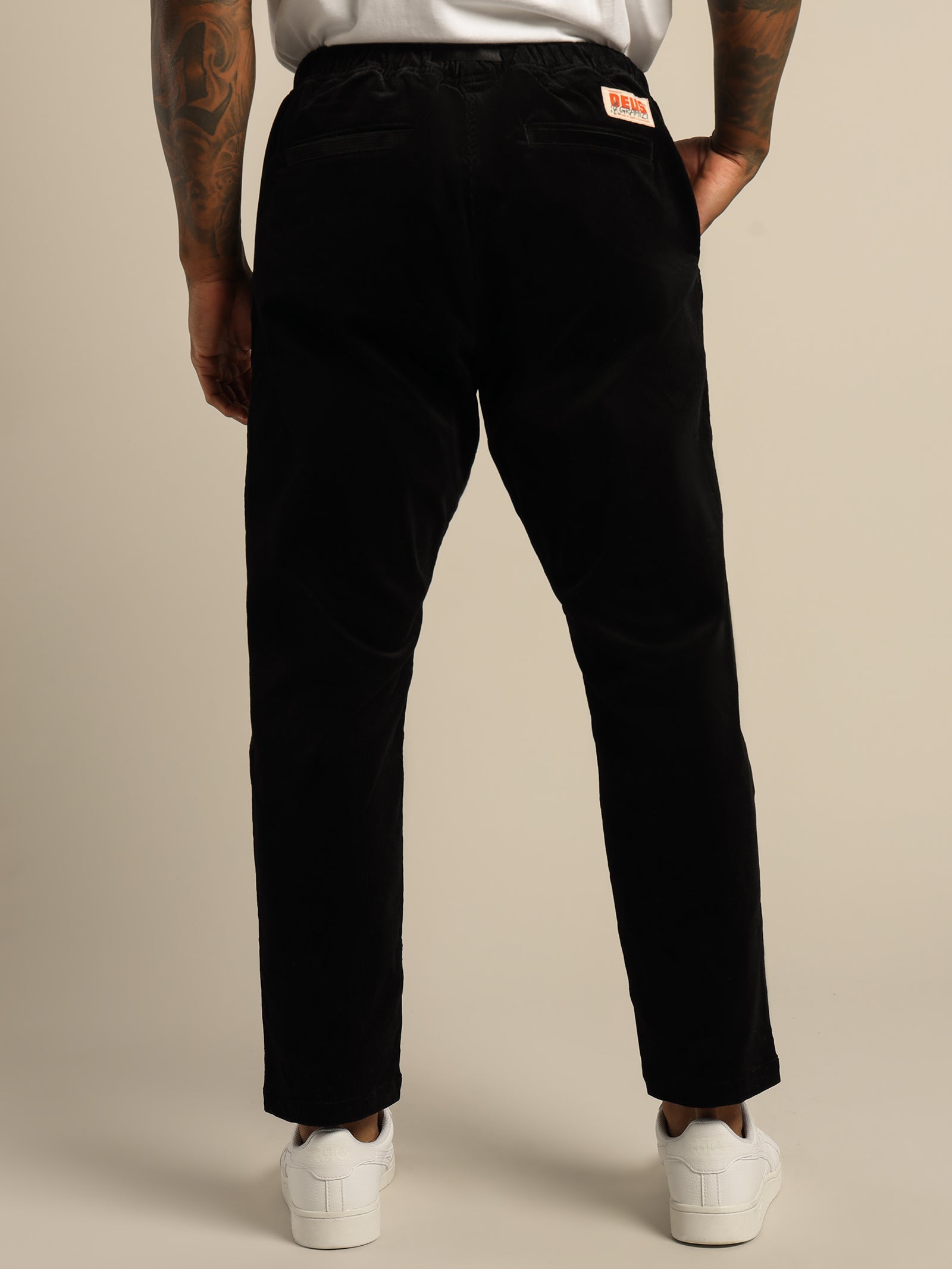 Gramicci x Deus Long Cord Pants in Black