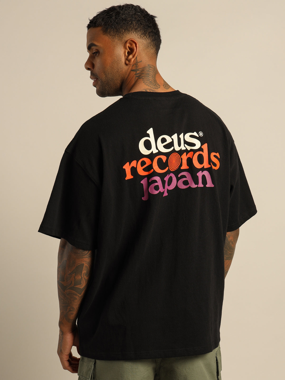 Deus Strata T-Shirt in Black | Black