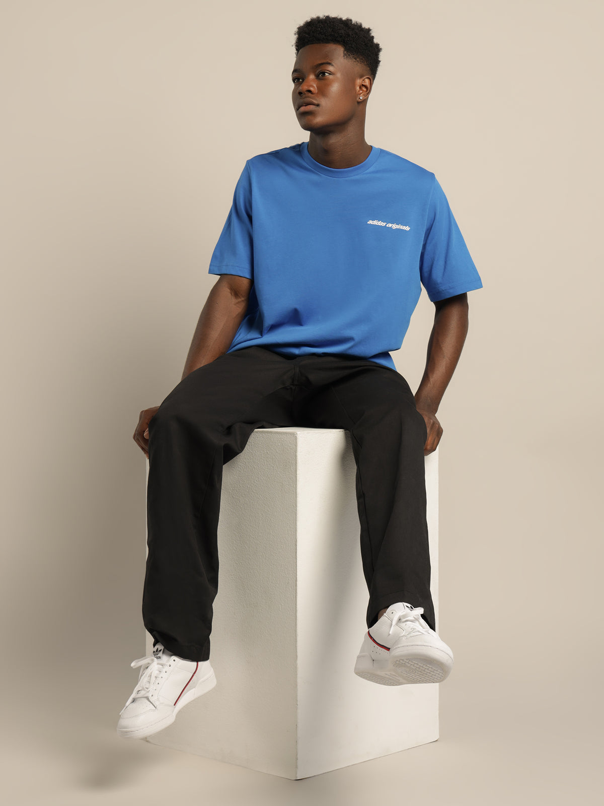 Adidas Graphics Y2K T-Shirt in Blue Bird | Blue