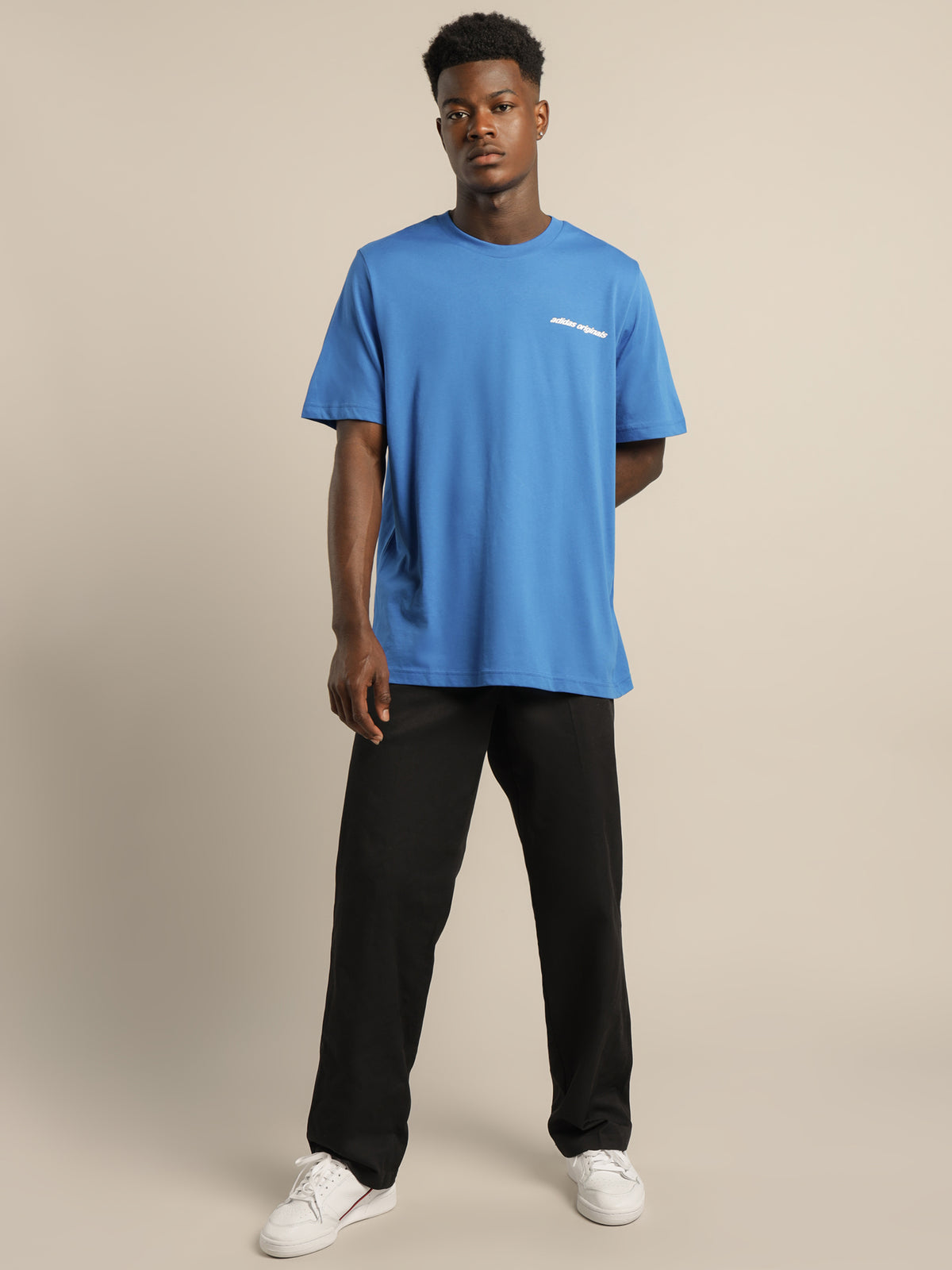 Adidas Graphics Y2K T-Shirt in Blue Bird | Blue