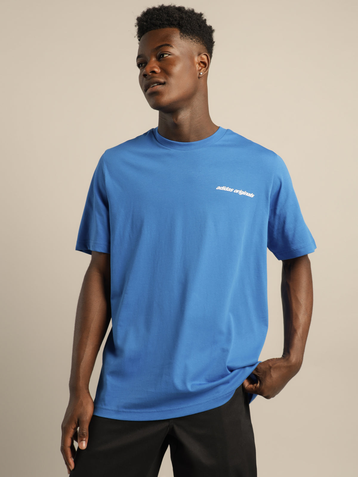 Adidas Graphics Y2K T-Shirt in Blue Bird | Blue