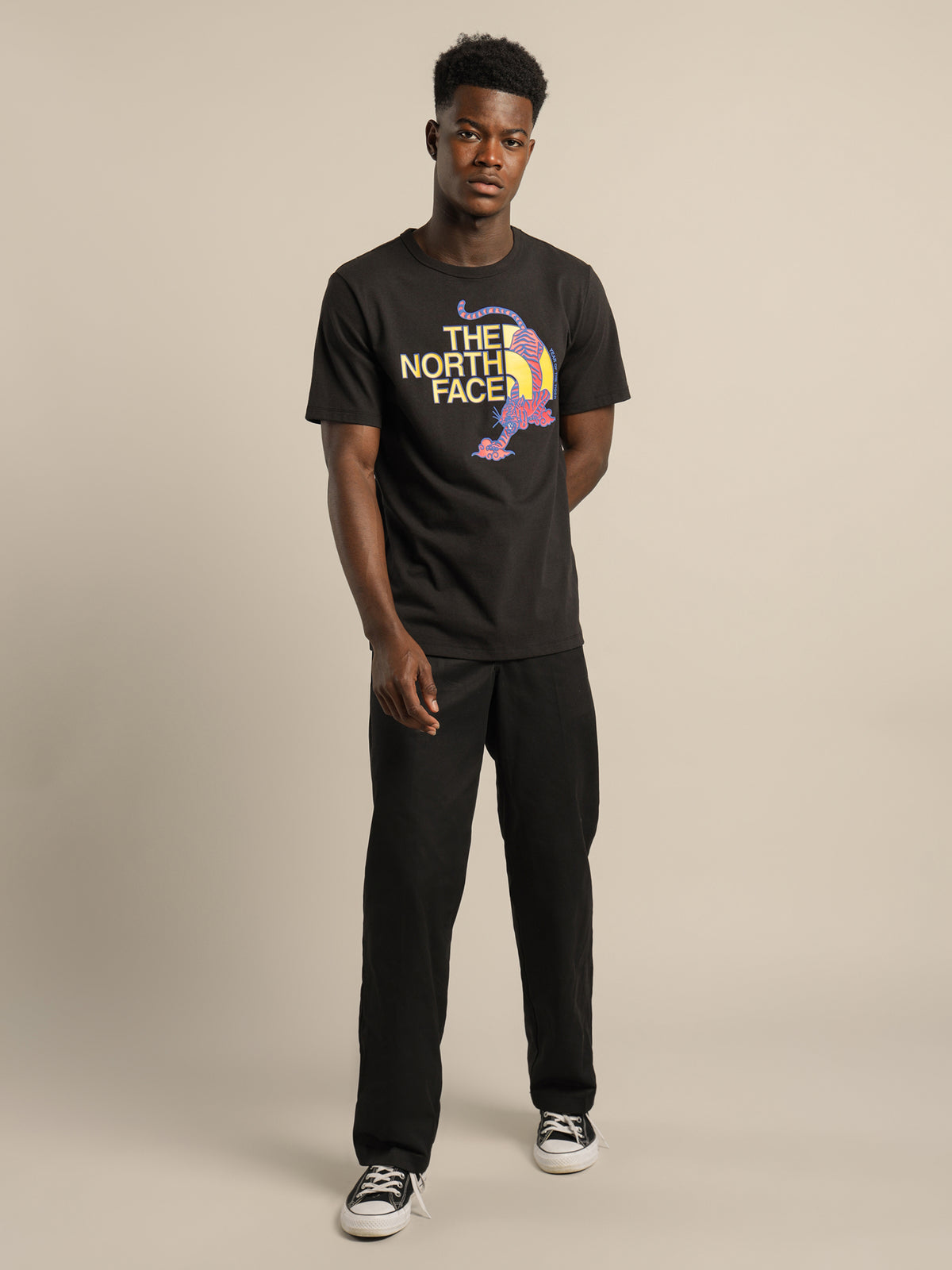 The North Face CNY Recycled T-Shirt in Black | Black