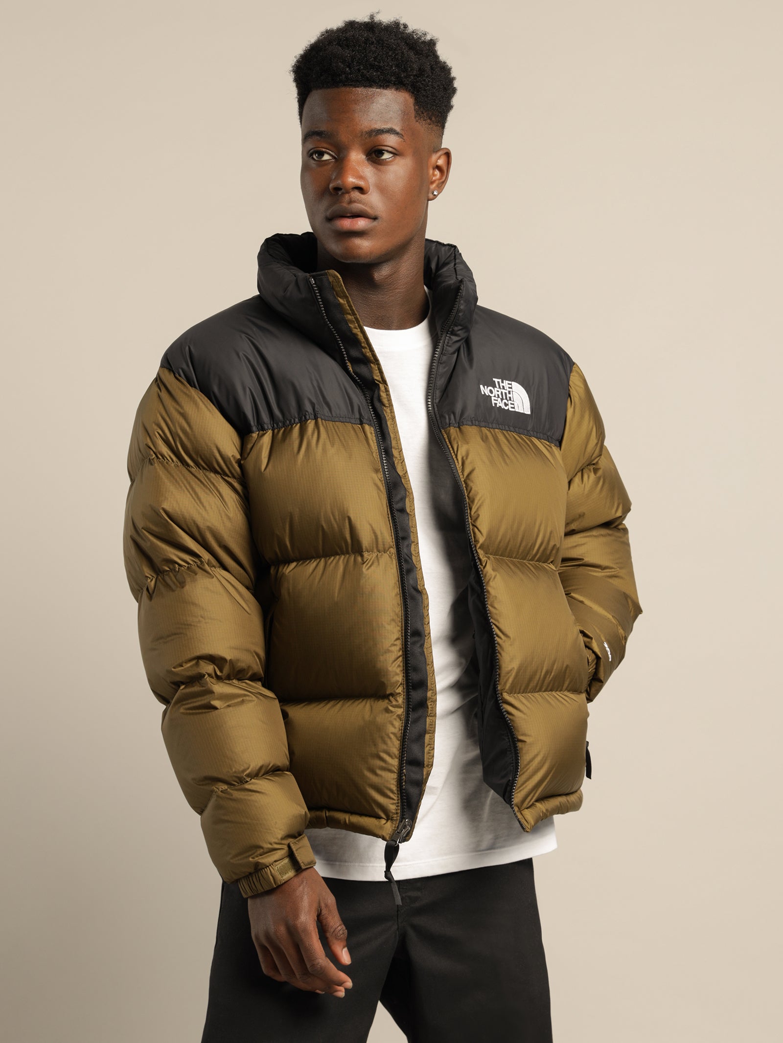 The north face olive on sale jacket