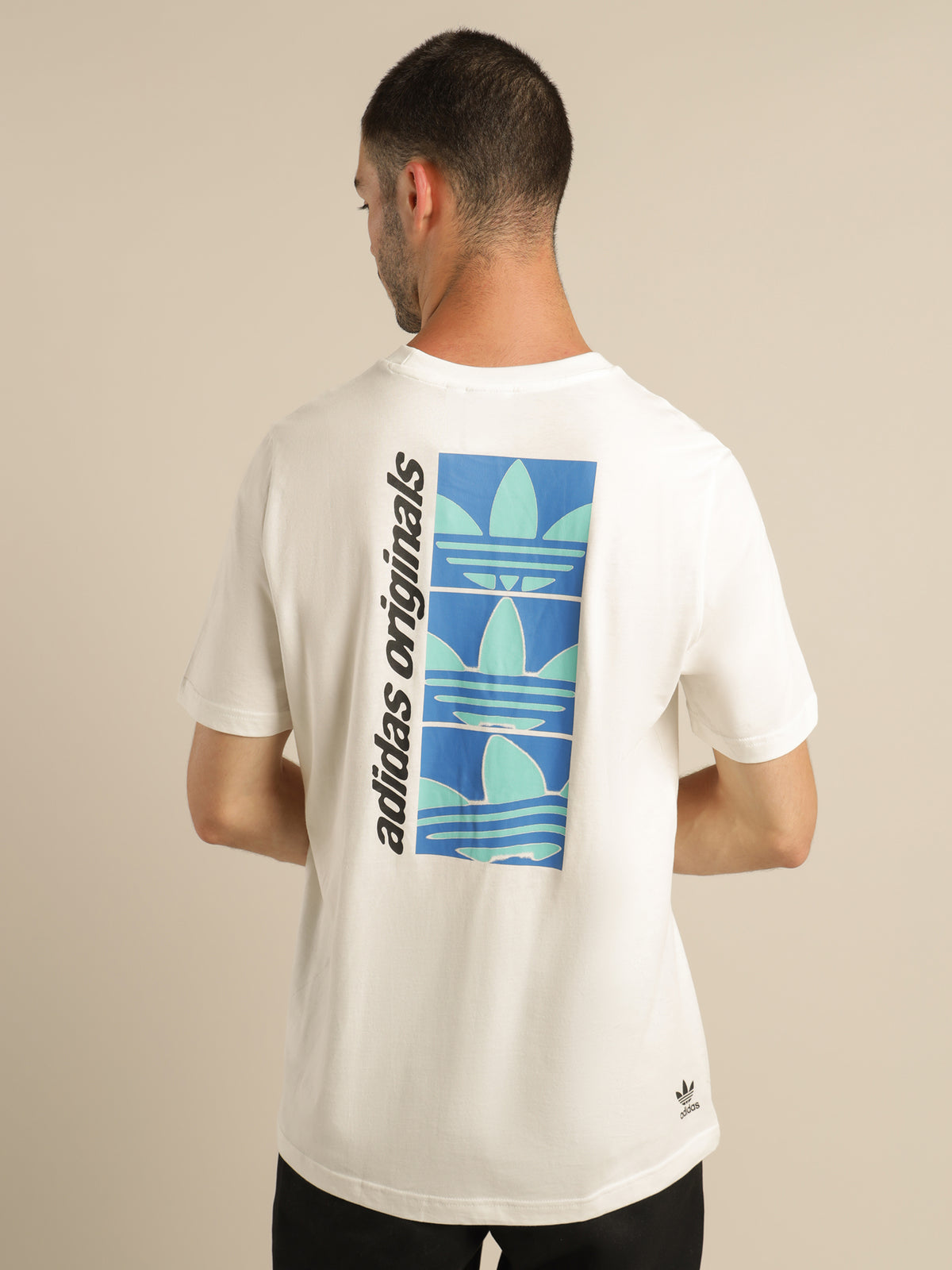 Adidas Yung Z Crew T-Shirt in Core White | White