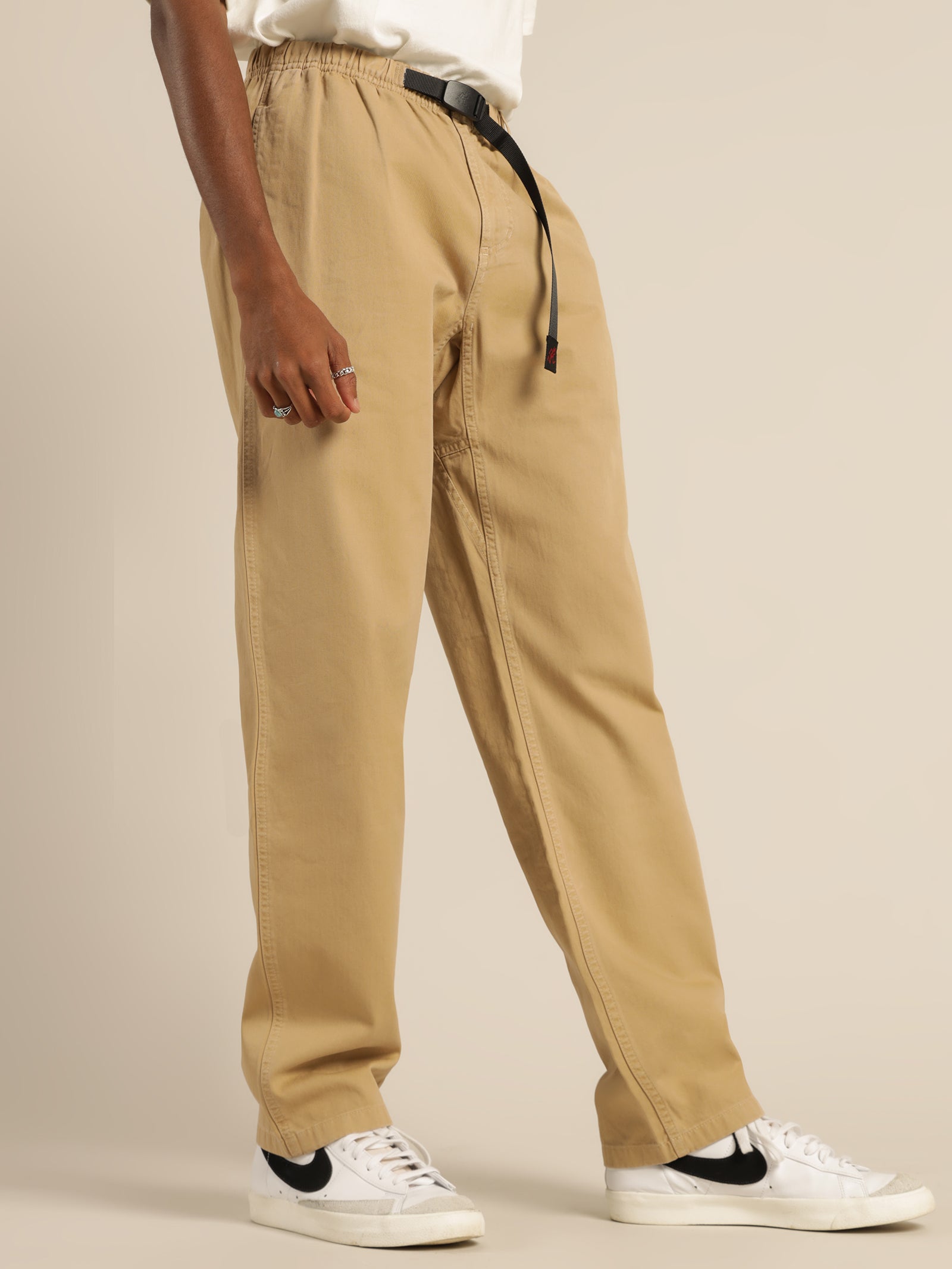 GRAMICCI Pants in jogger style made of teddy in dark gray