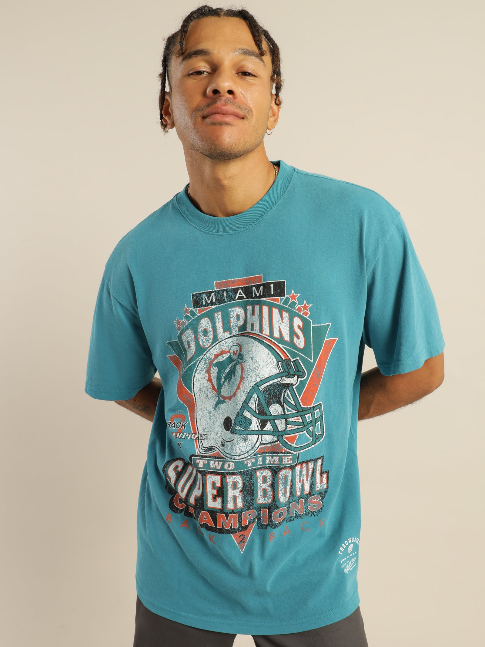 Vintage Miami Dolphins Superbowl T Shirt in Teal