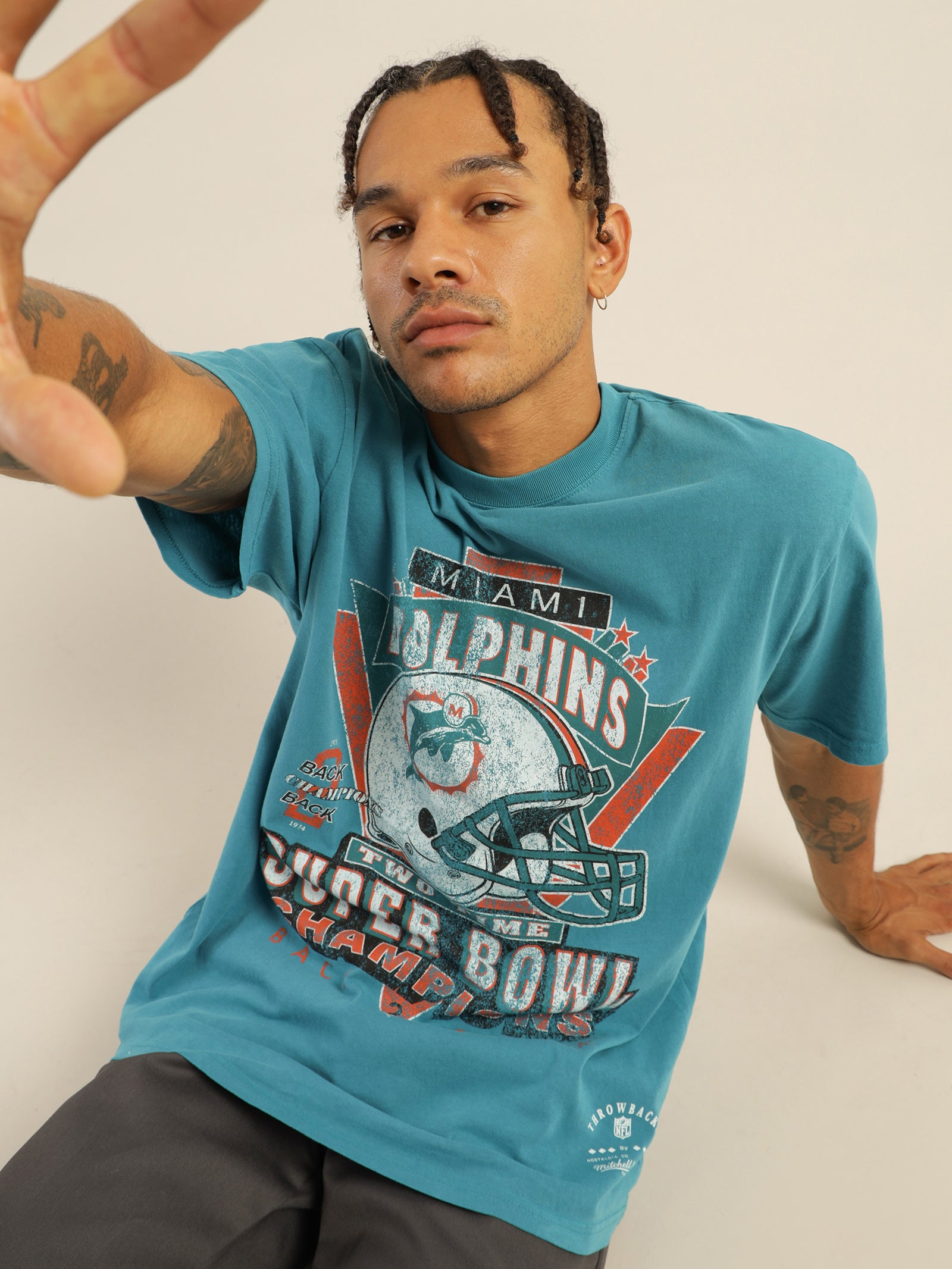 å Vintage Miami Dolphins Superbowl T-Shirt in Teal Teal | Glue Store