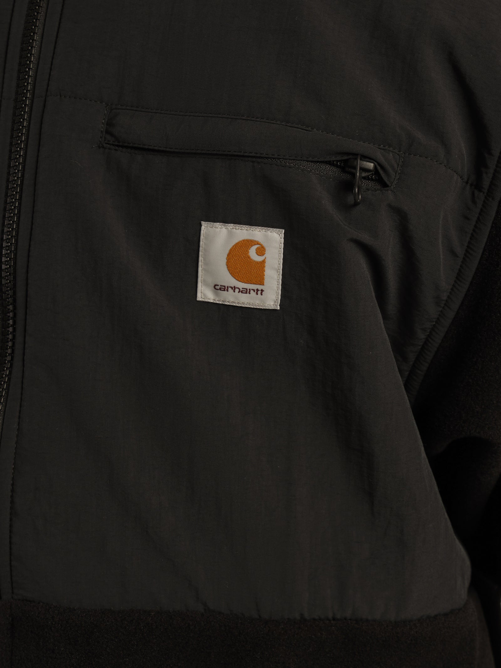 Carhartt wip Nord Fleece Jacket in Black Black | Glue Store