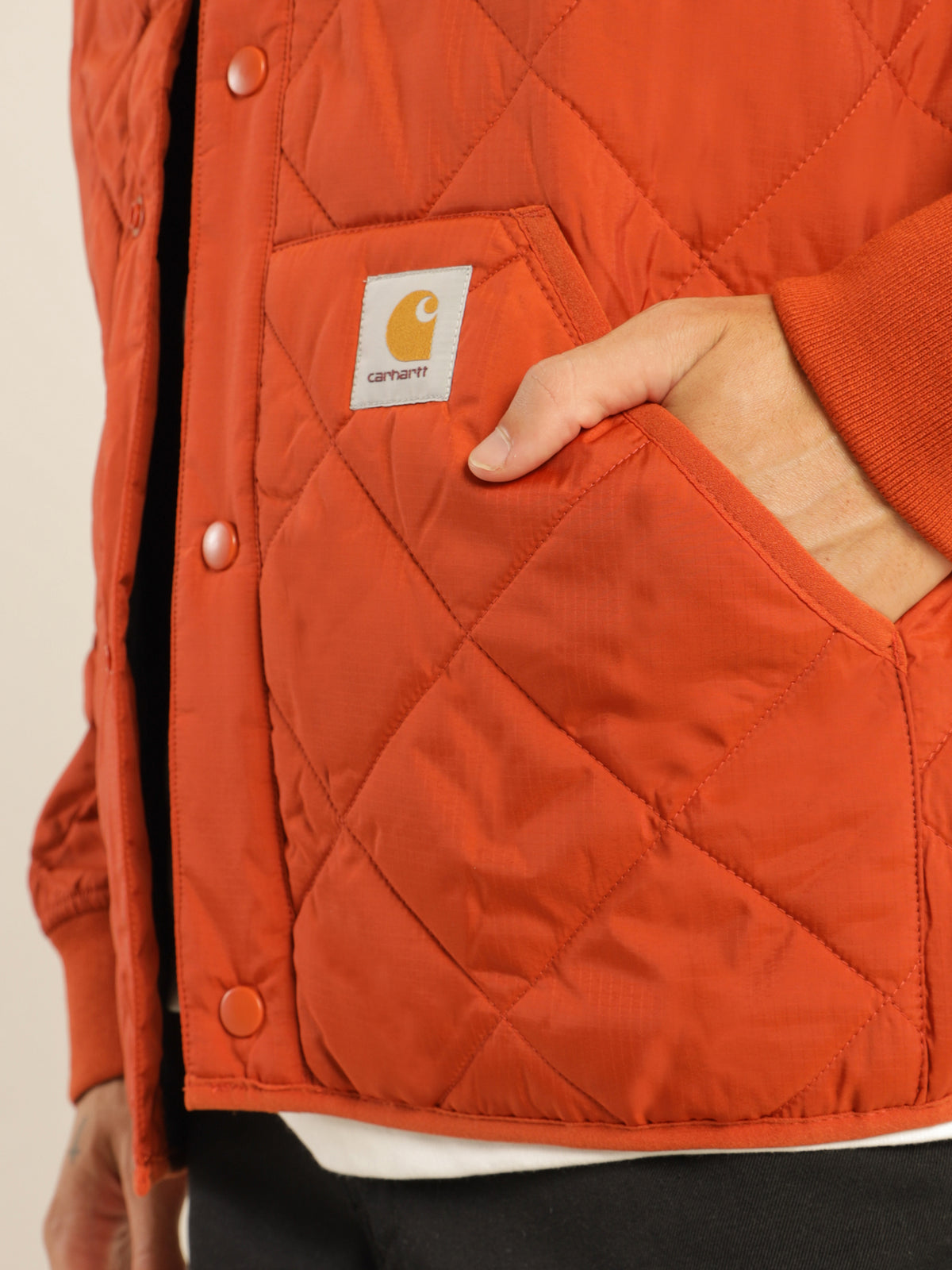 Carhartt Wip Barrow Liner Jacket in Copperton Orange | Orange