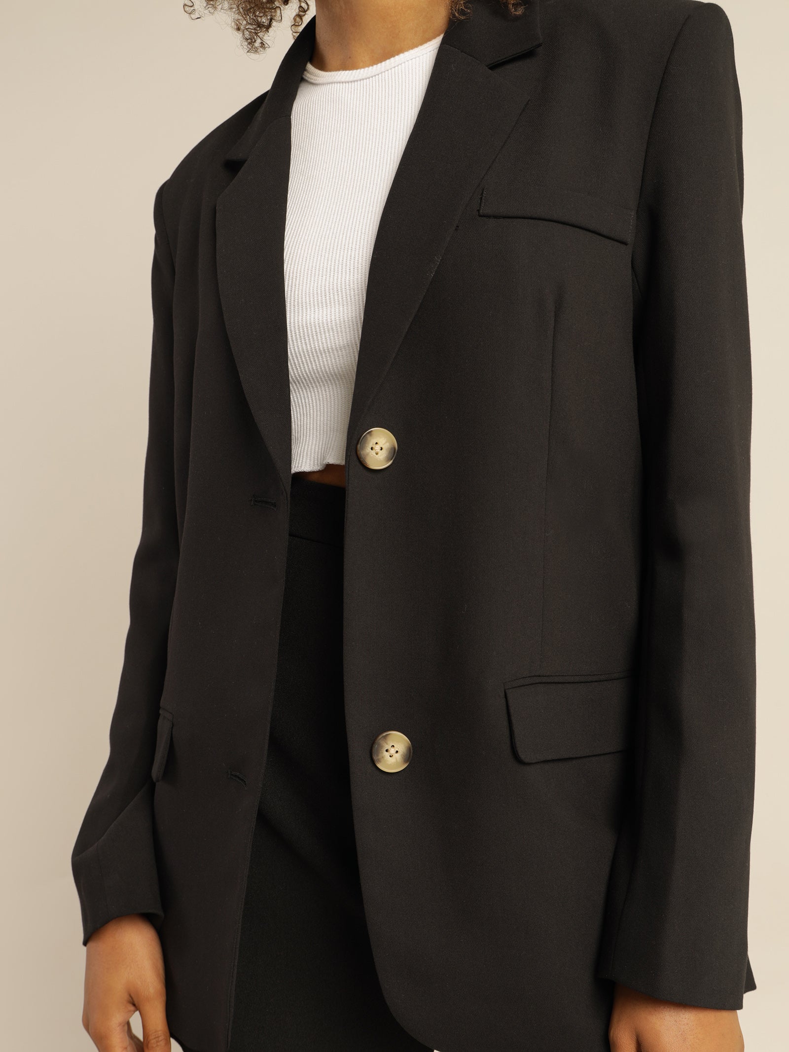 Campbell Oversized Blazer in Black