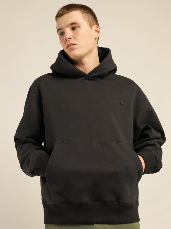 Adidas Adicolor Trefoil Hoodie in Black Black | Glue Store