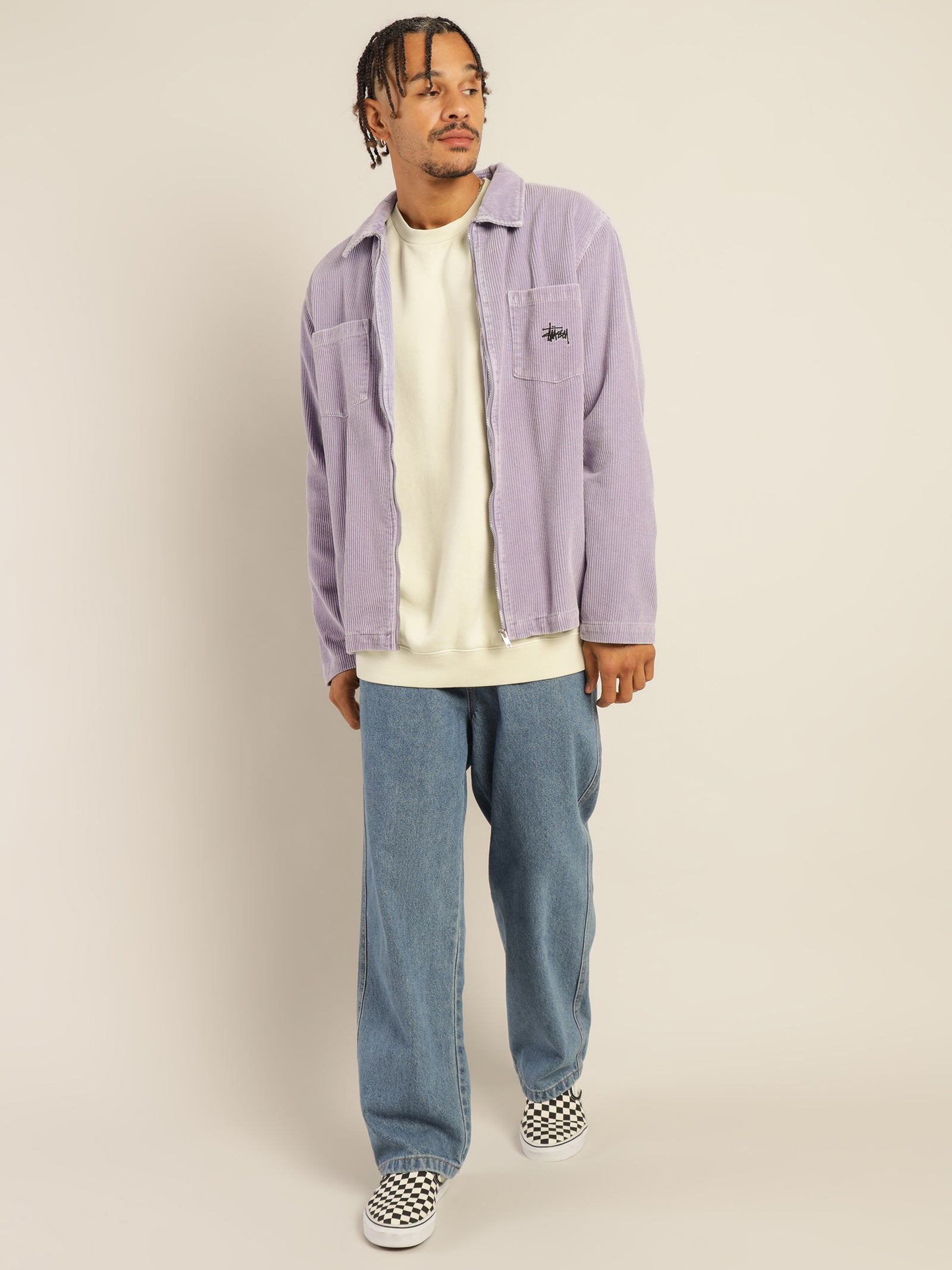 Tyler Cord Jacket in Lavender