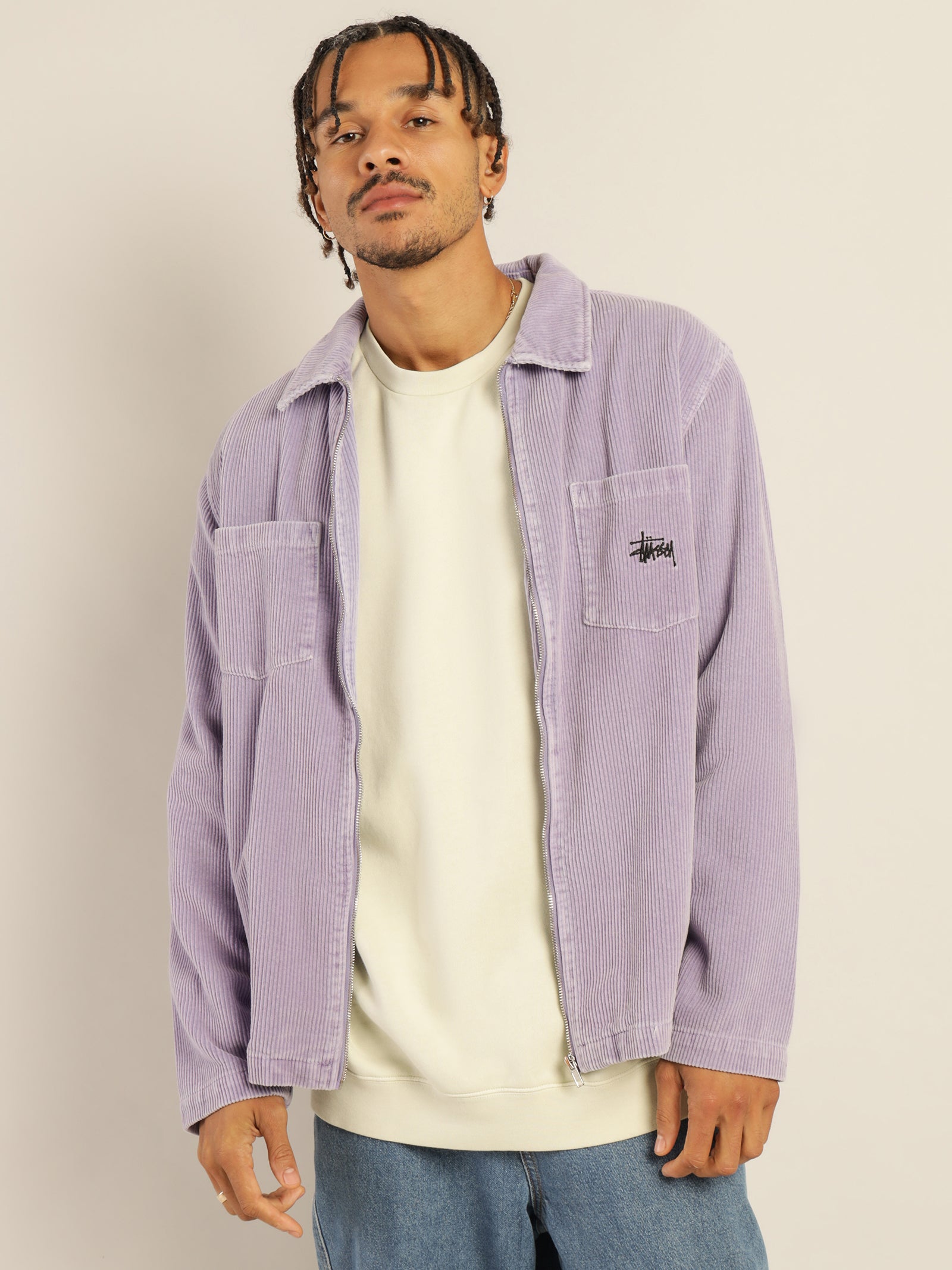 Tyler Cord Jacket in Lavender