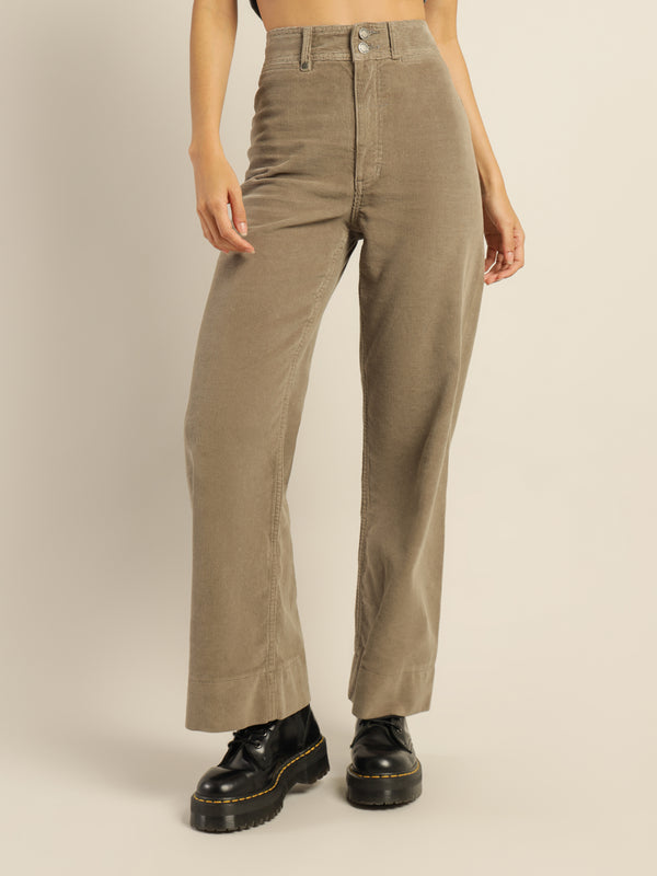 Thrills Belle Cord Full Length Pant in Pewter Pewter | Glue Store