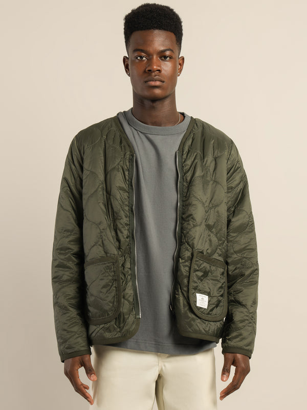 Alpha industries Quilted Liner Jacket in Forest Green | Glue Store