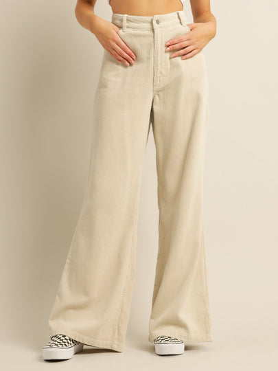 Eden Cord Pants in Off White