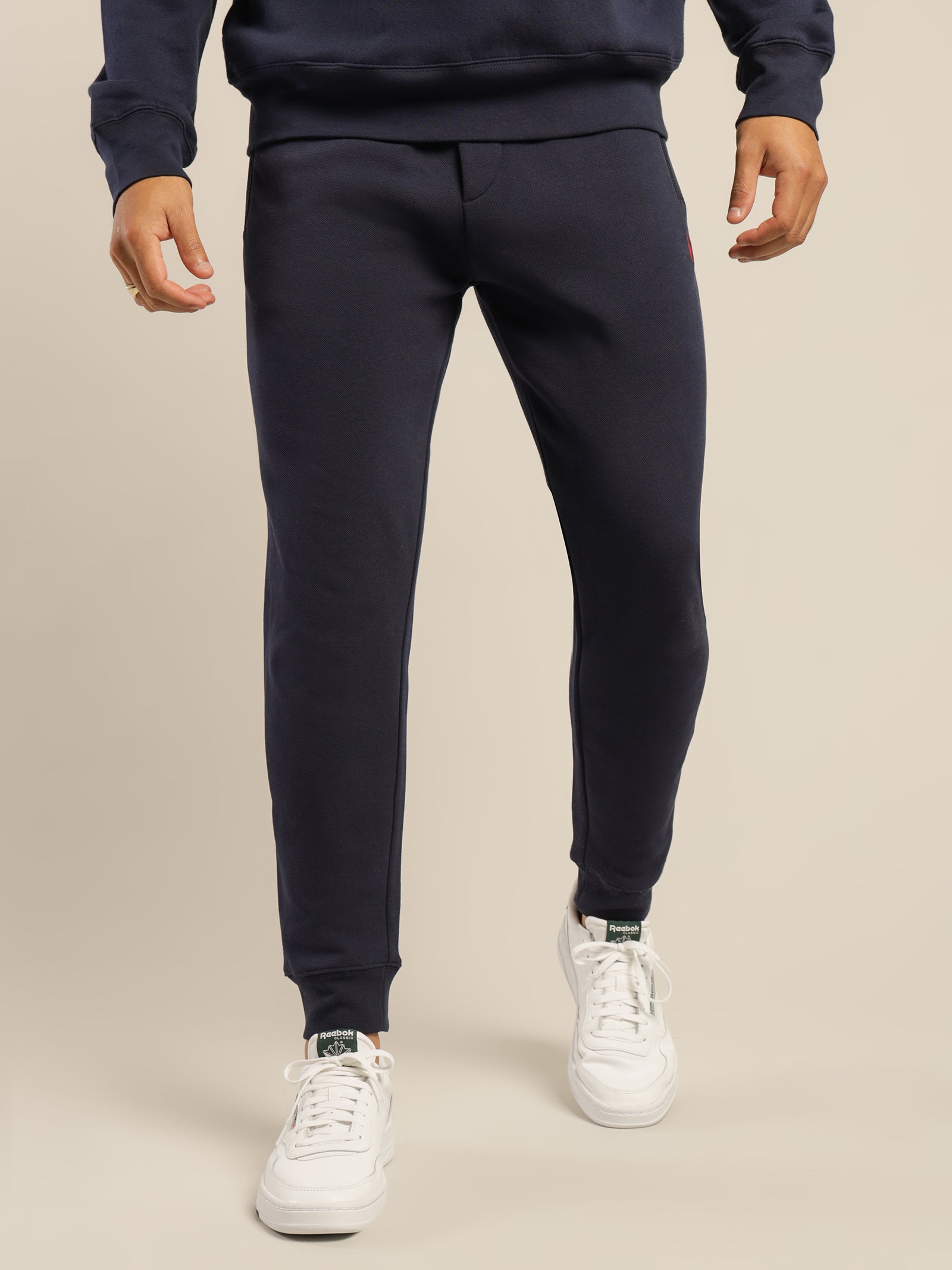 Polo 30/1 Double Knit Jogger in Cruise Navy