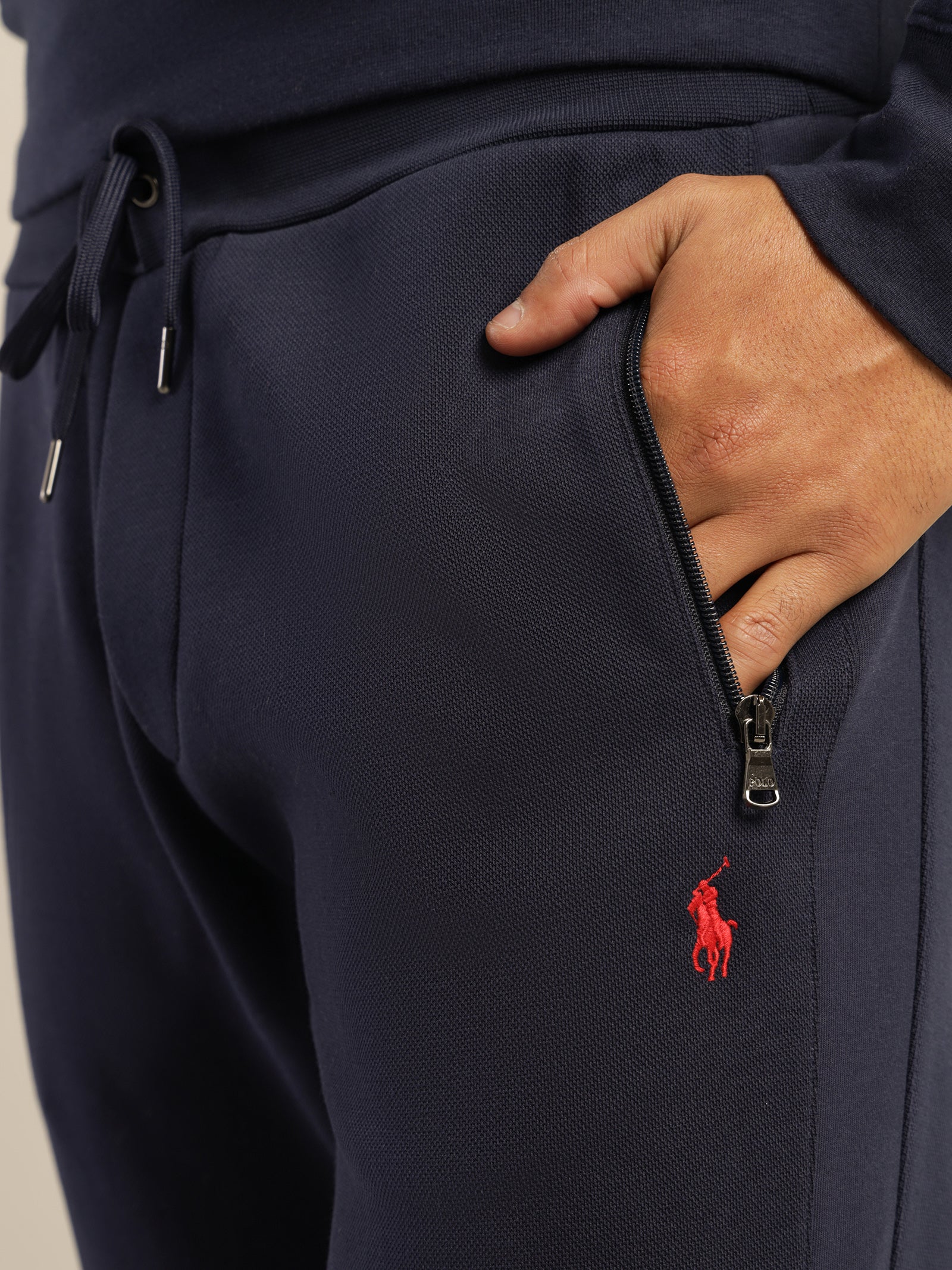 Polo 30/1 Double Knit Jogger in Cruise Navy