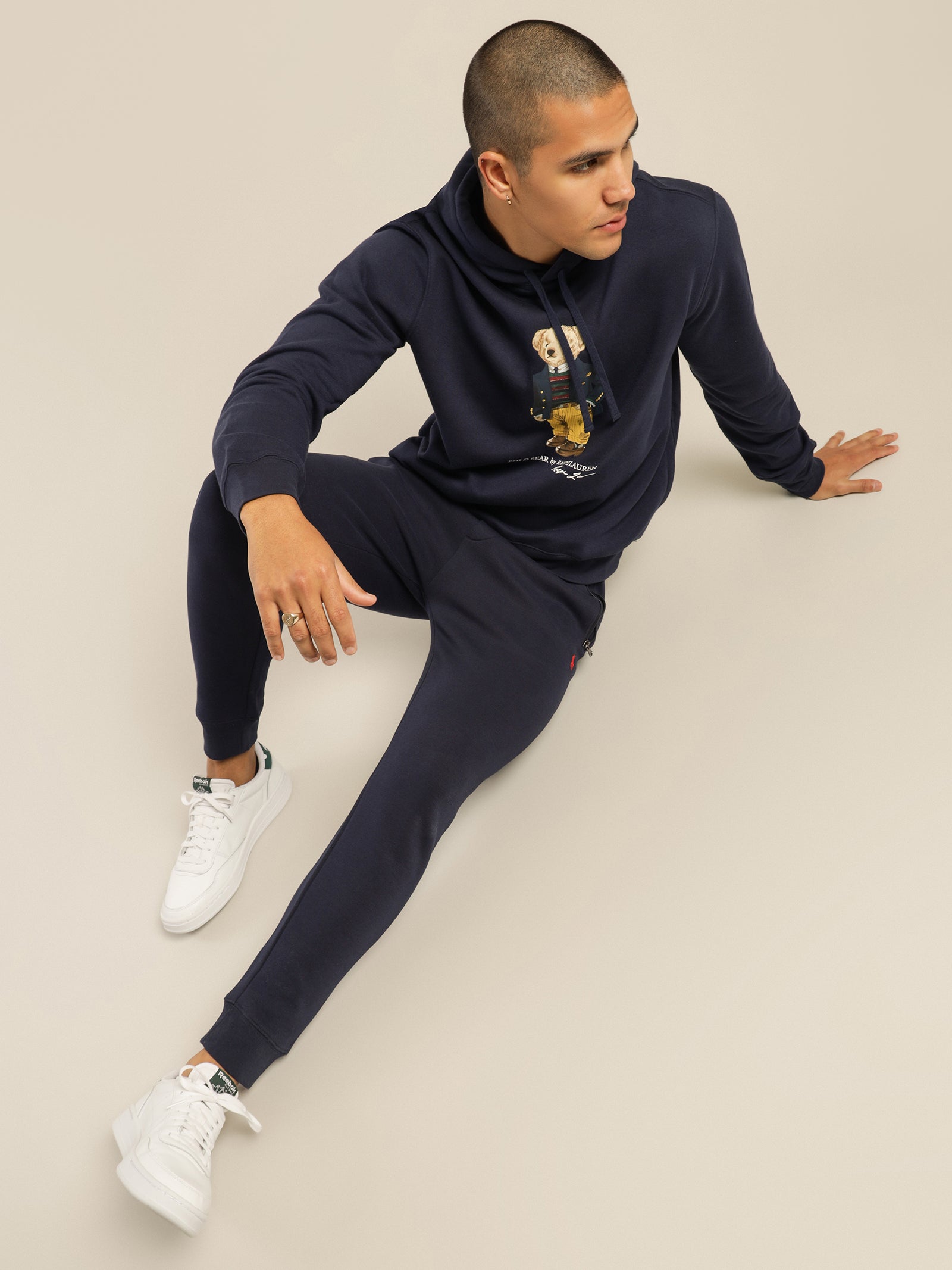 Polo 30/1 Double Knit Jogger in Cruise Navy