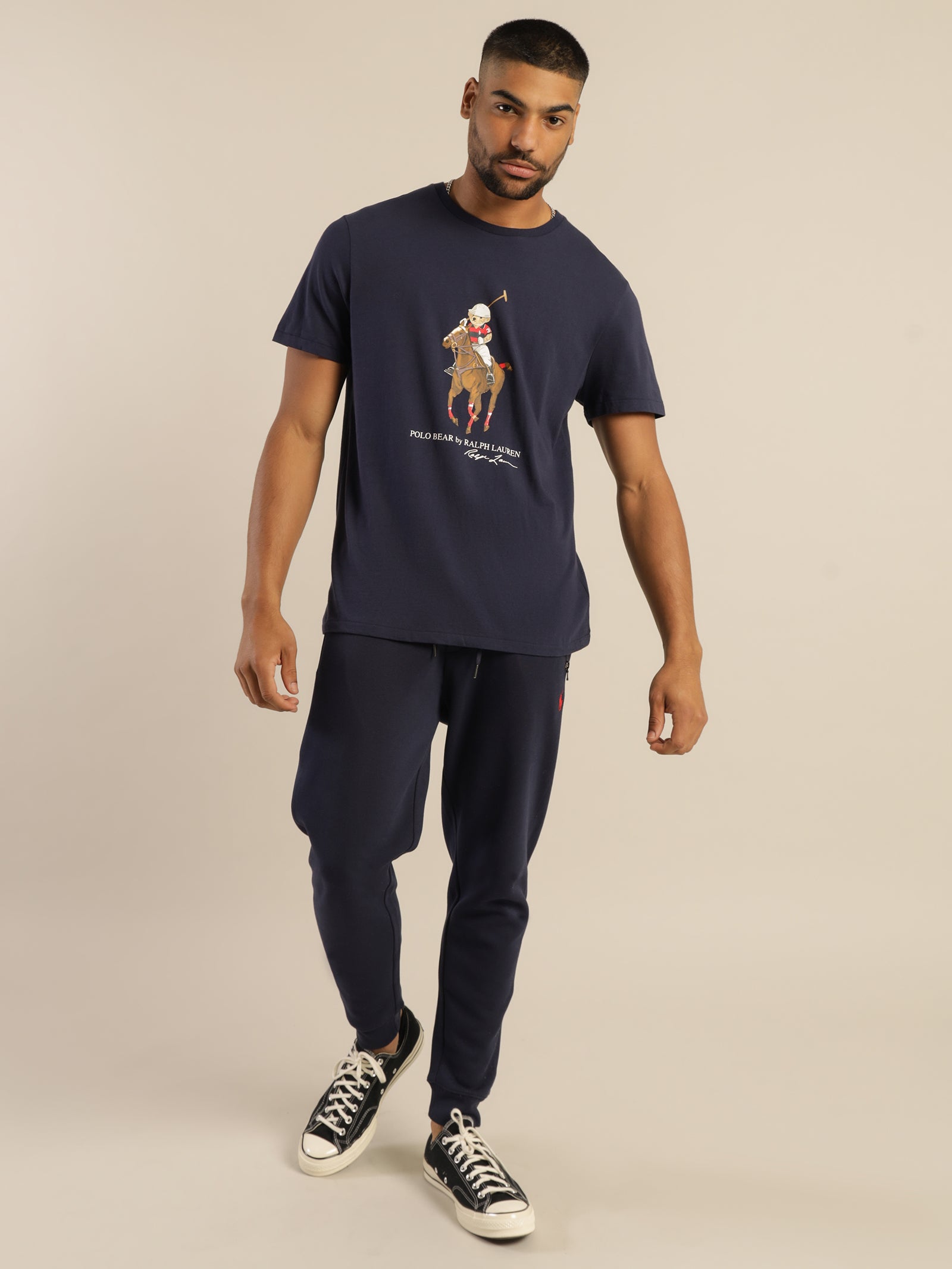 26/1 Polo Bear Jersey T-Shirt in Navy