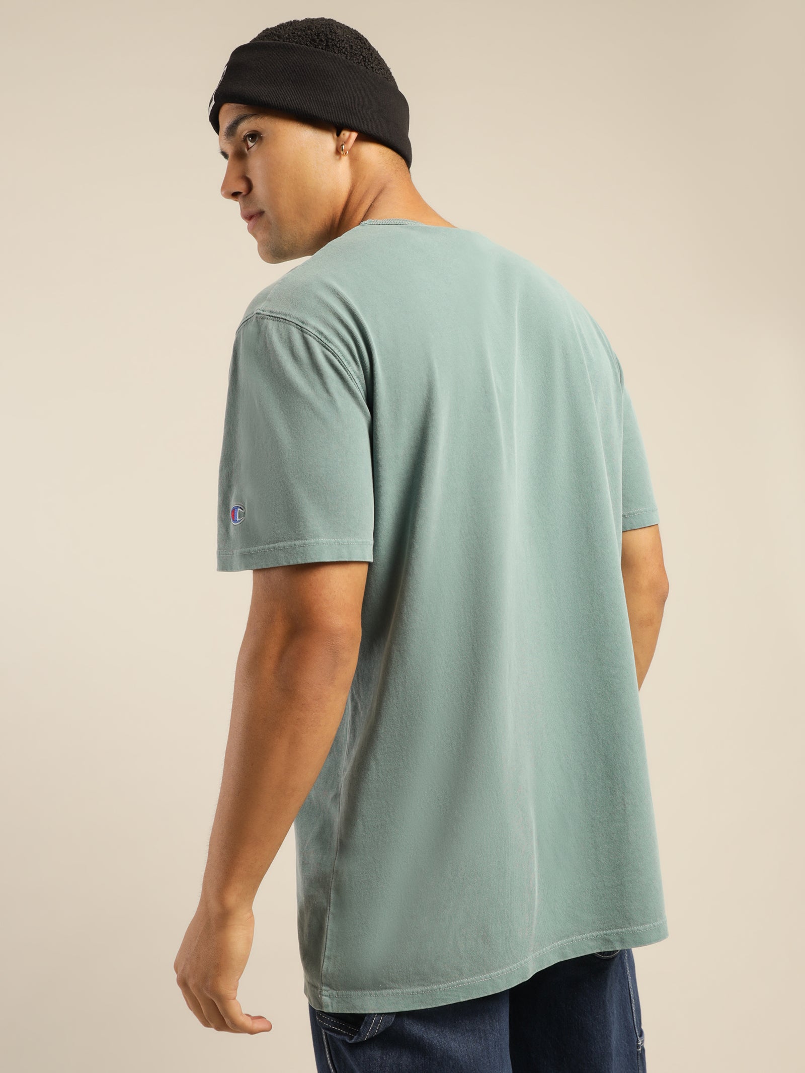 Heritage Garment Dye T-Shirt in Aqua Tonic