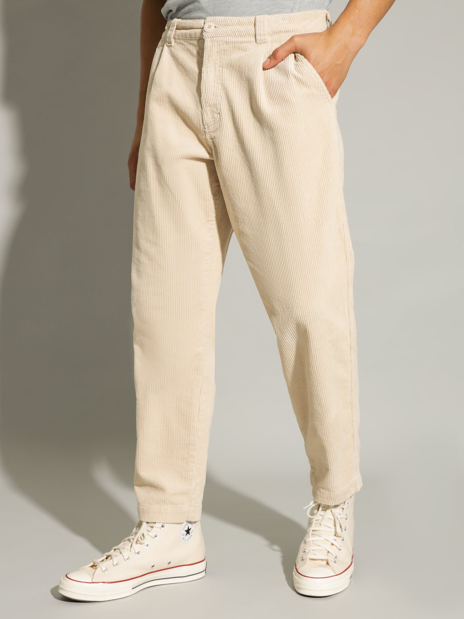 Oakes Cord Pant in Stone