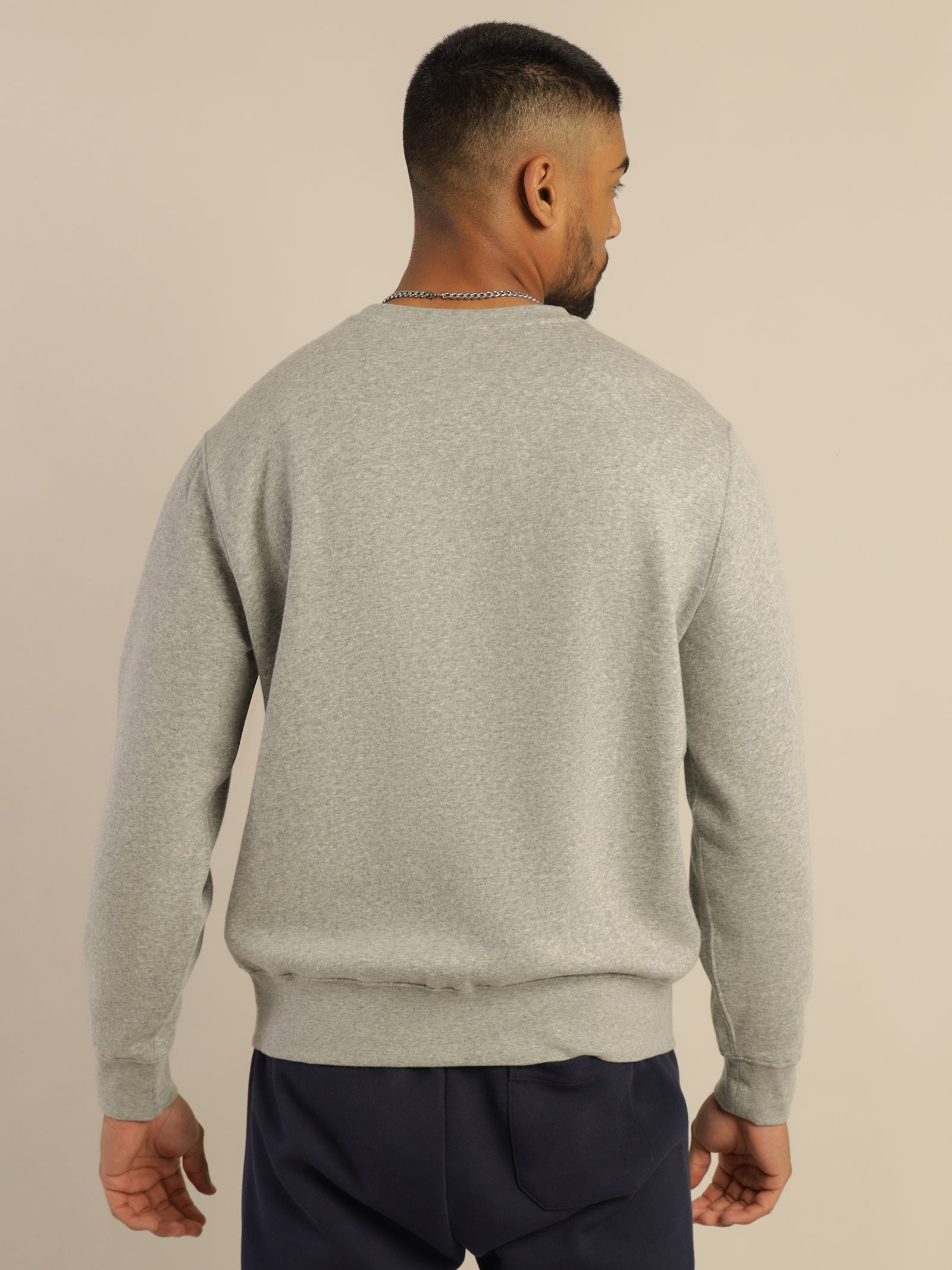 Polo Bear Fleece Crew in Andover Grey