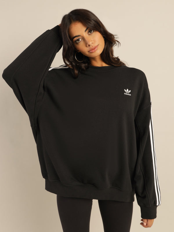 Adidas Adicolor Classics Oversized Sweatshirt in Black | Glue Store