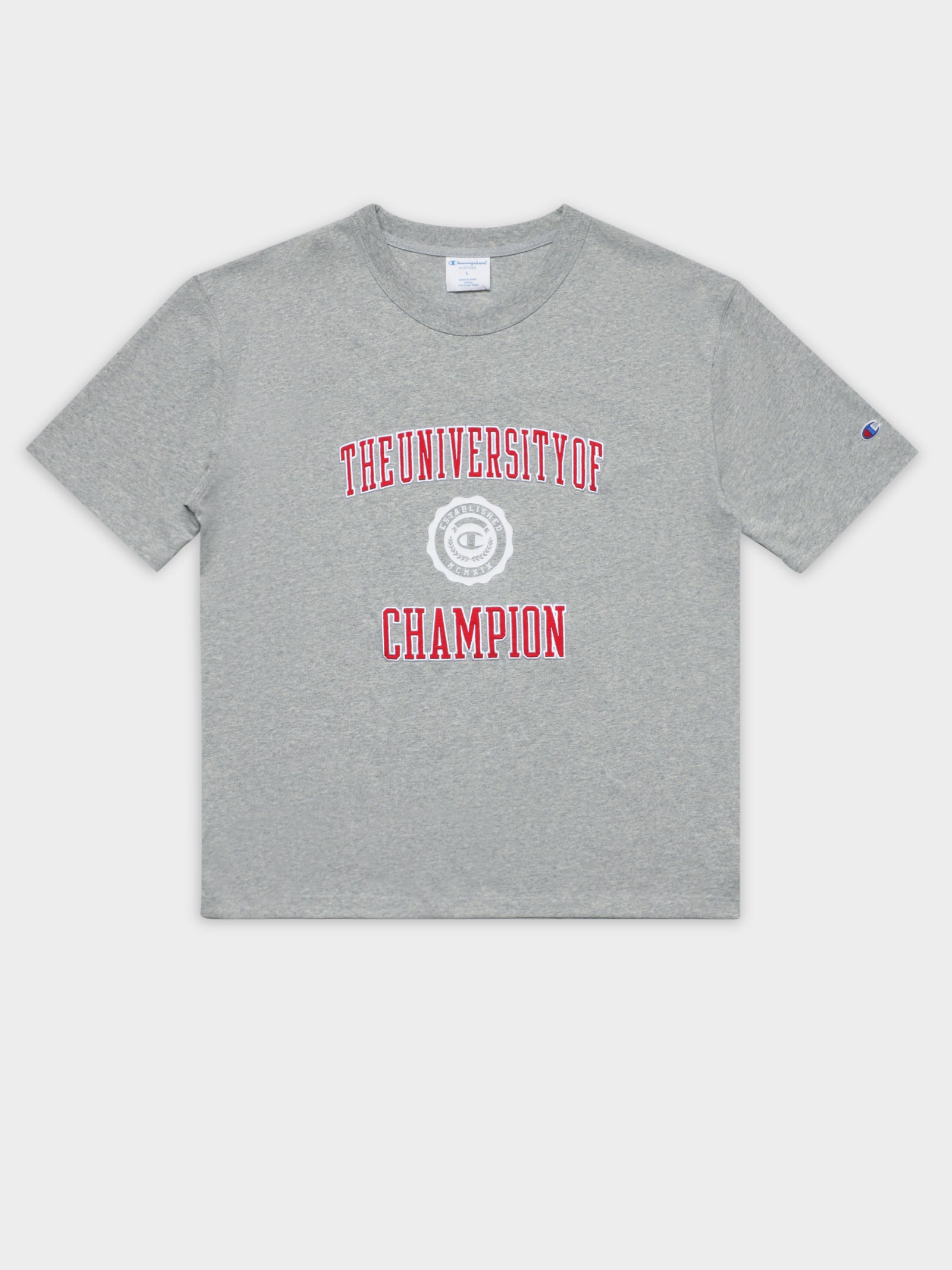 HT Champion Uni Short Sleeve T-Shirt in Grey