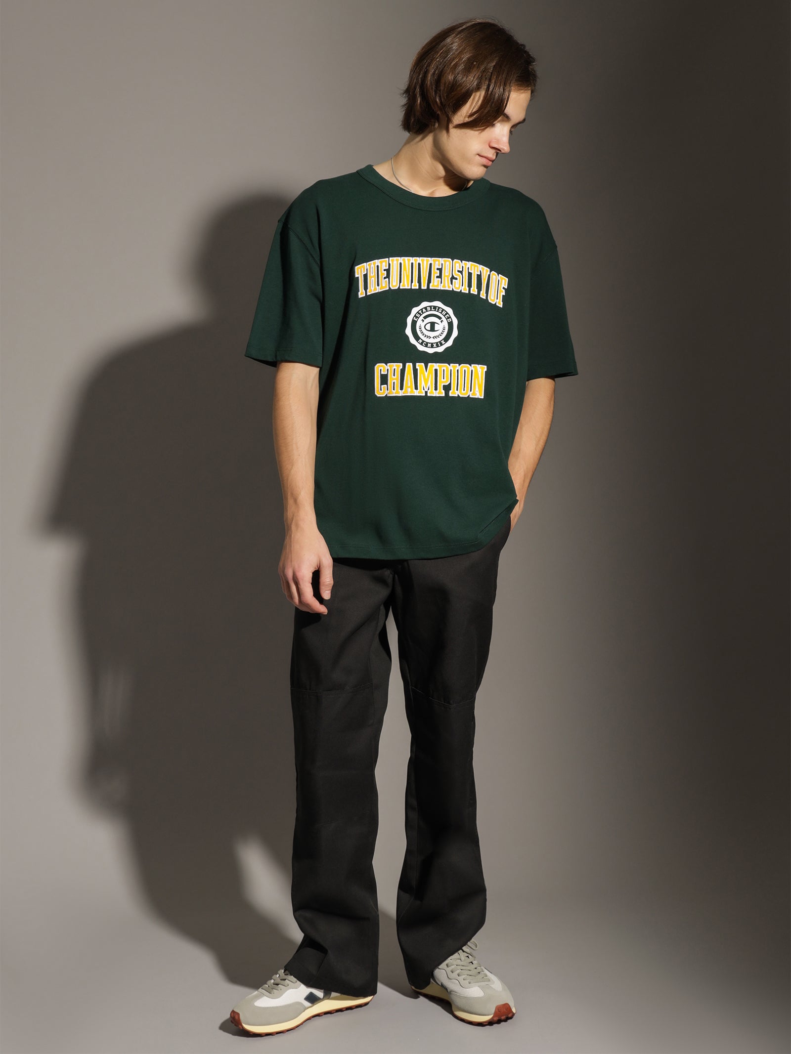 HT Champ Uni Short Sleeve T-Shirt in Midfield Green