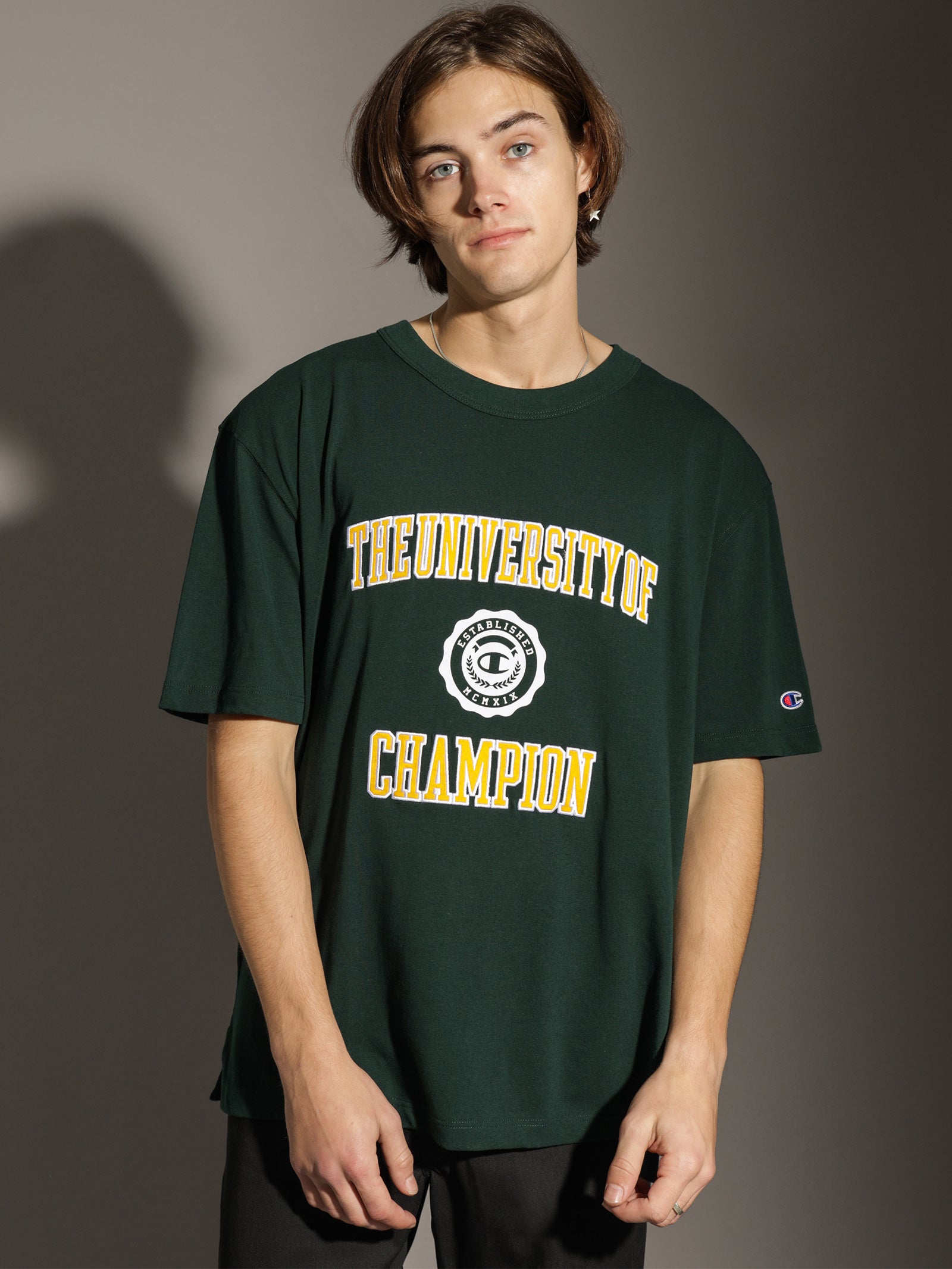 HT Champ Uni Short Sleeve T-Shirt in Midfield Green