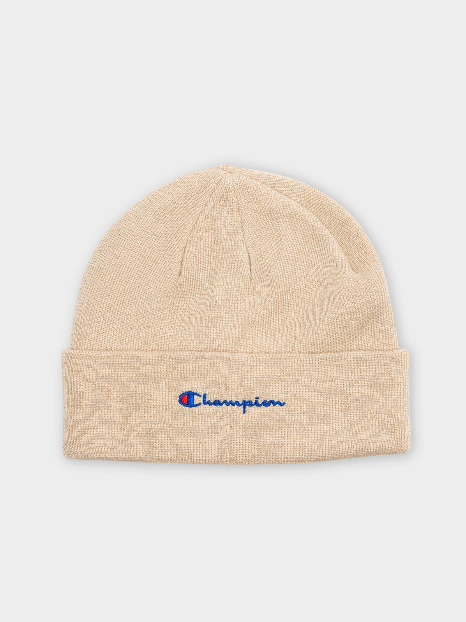 Champion Script Beanie in Sand Storm