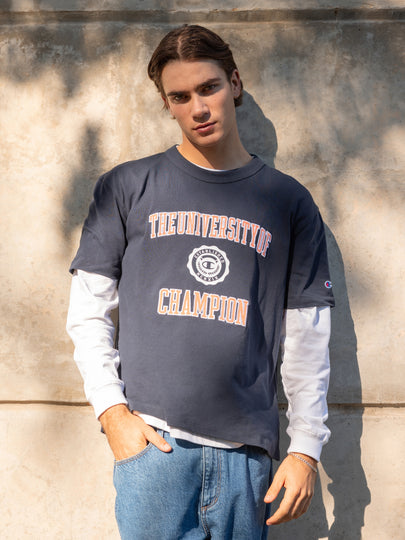 HT Champ Uni T-Shirt in Navy Blue