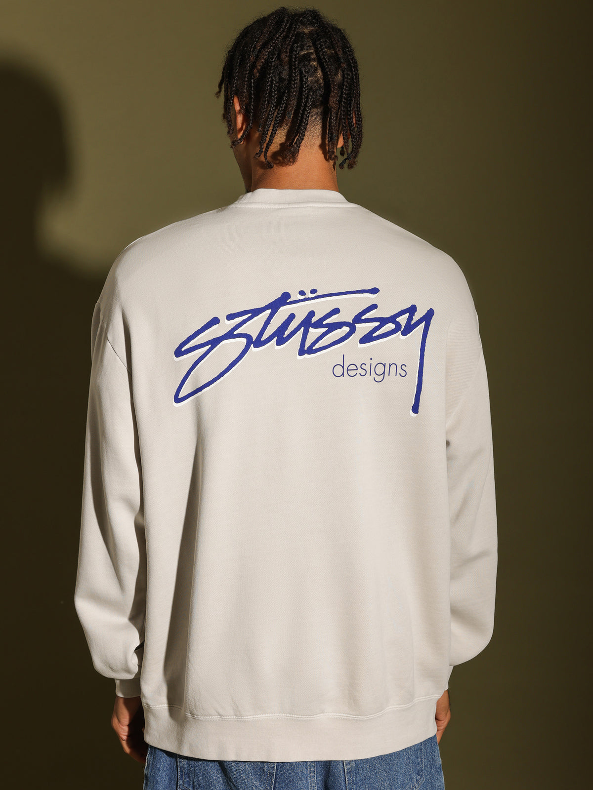 Stussy Stussy Designs 50/50 Crew in White Sand | Sand