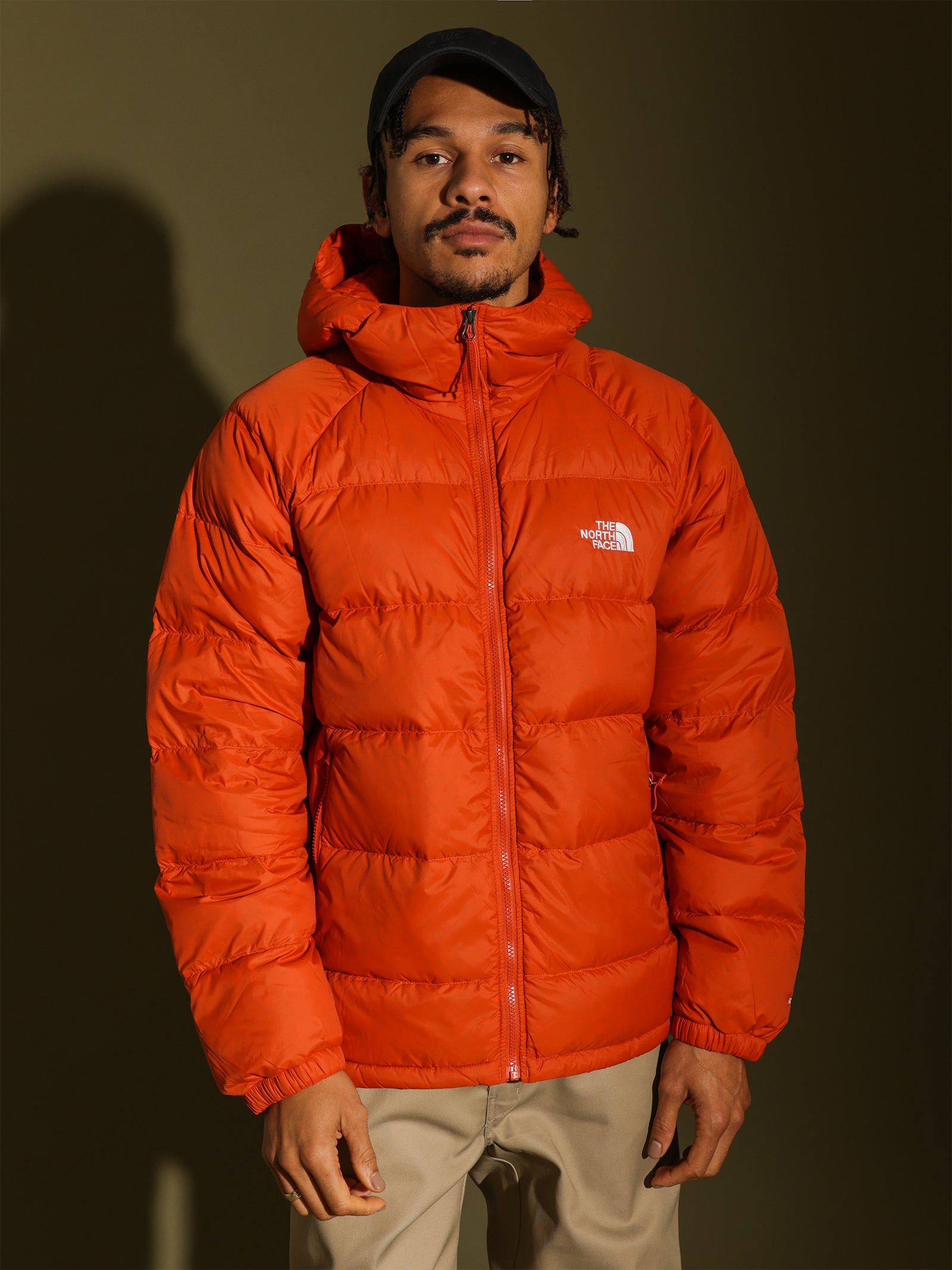 North face orange down clearance jacket