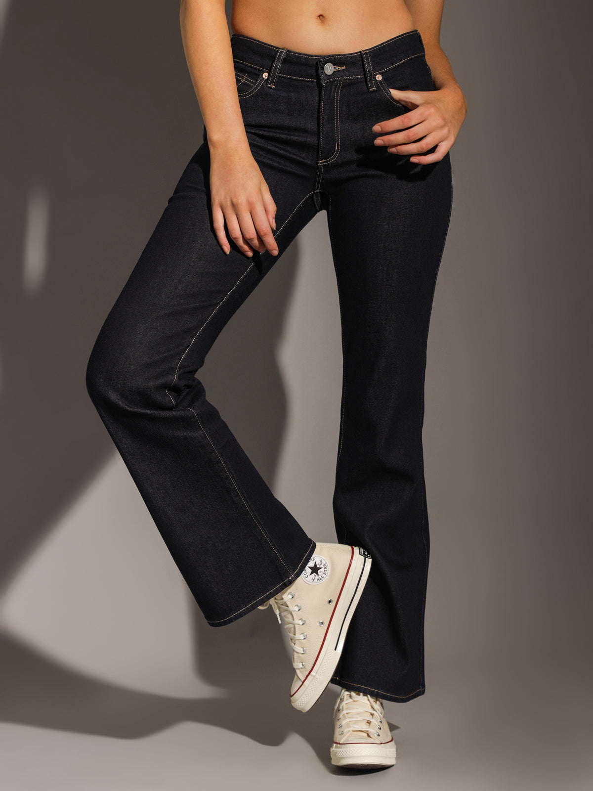 Abrand A 99 Low Boot Jeans in Alice Blue | Rinse Deni