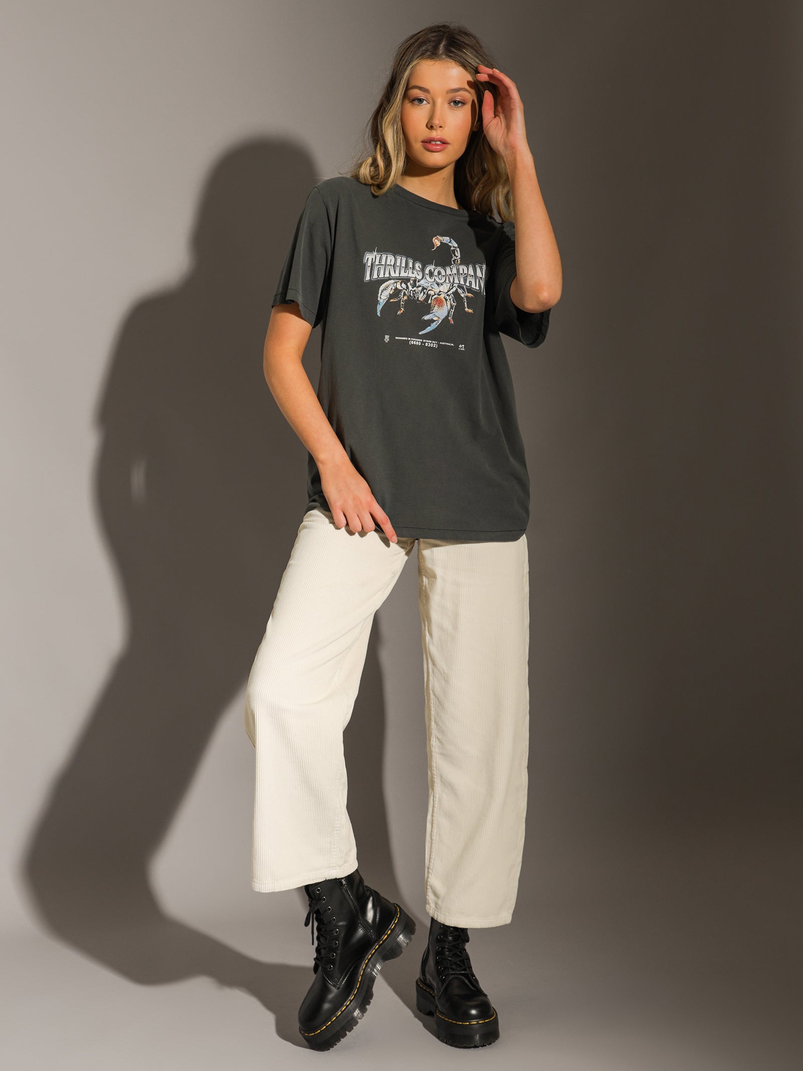 Billie Jean Cord Pants in Heritage White