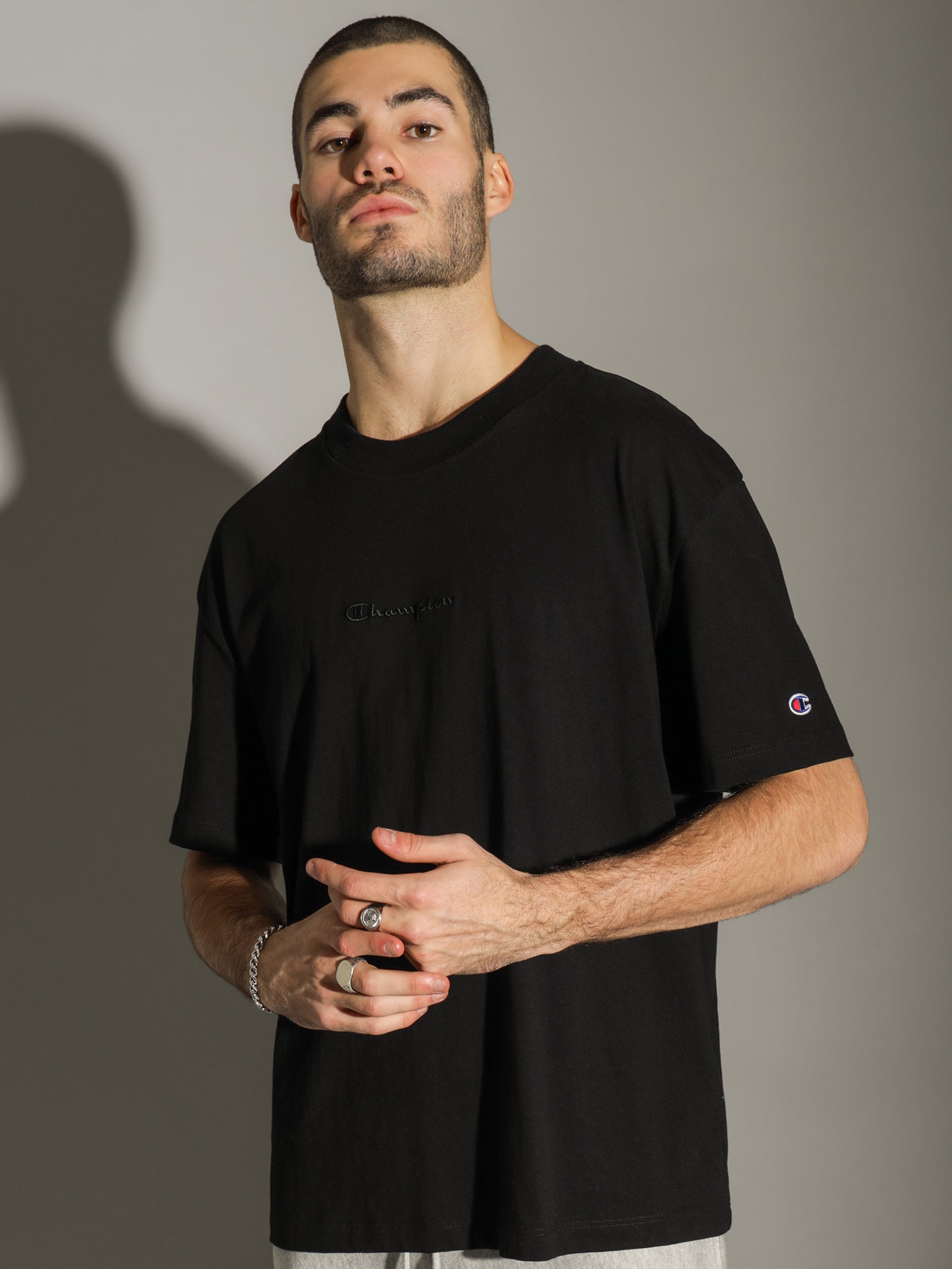 Heritage New Script T-Shirt in Black