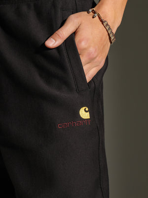 Sweat Carhartt WIP American Script Noir