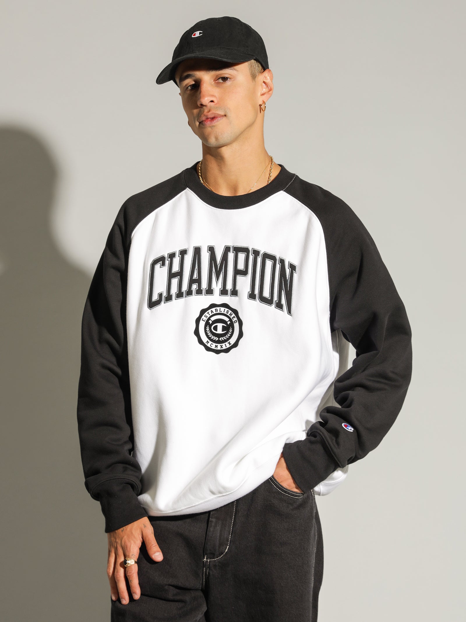 Mcm champion sale sweatshirt