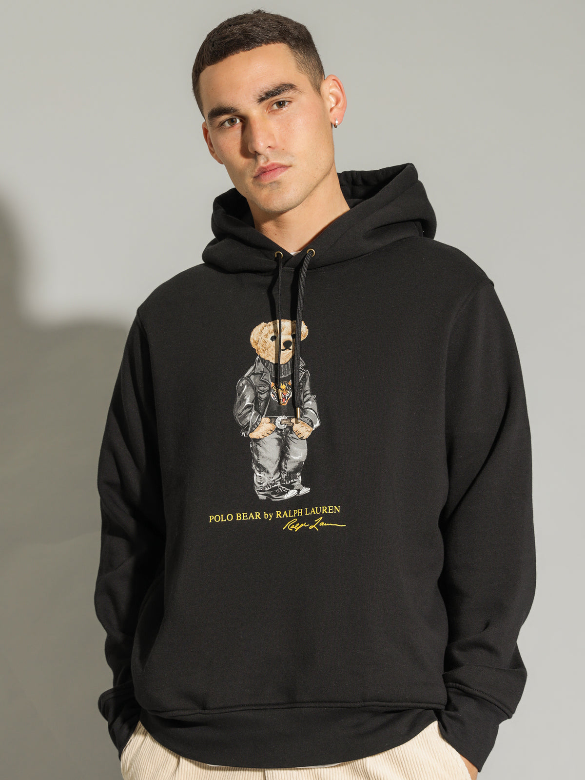 Polo Ralph Lauren Lunar New Year Bear Hoodie in Black | Black