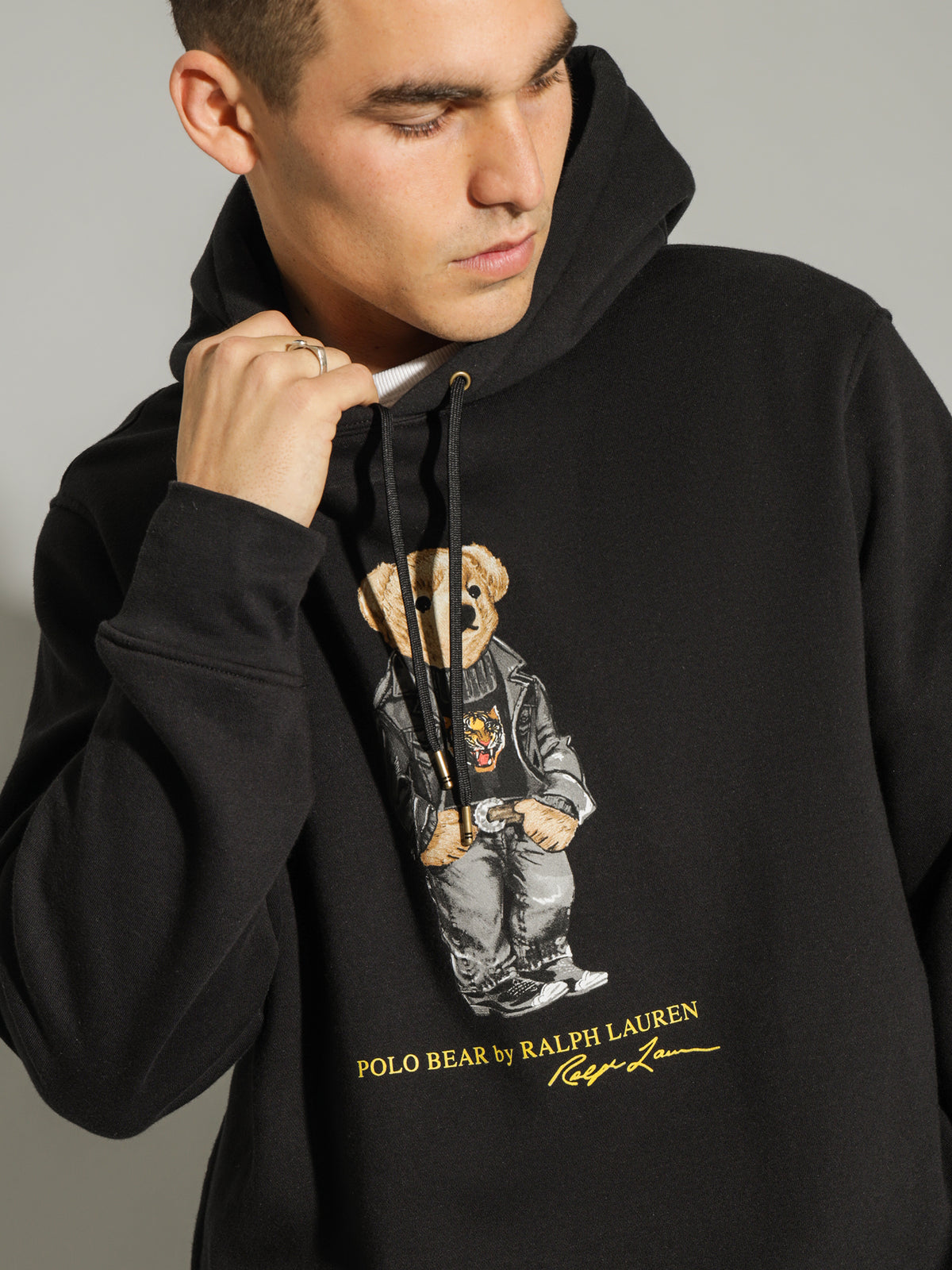 Polo Ralph Lauren Lunar New Year Bear Hoodie in Black | Black