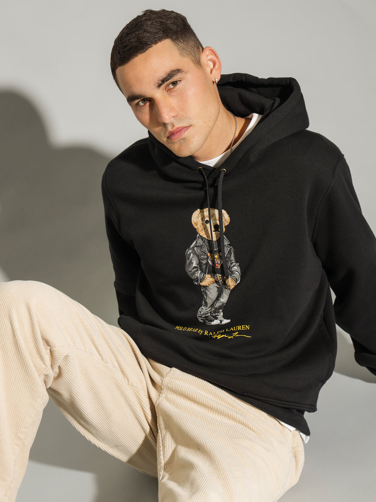 Polo Ralph Lauren Lunar New Year Bear Hoodie in Black | Black